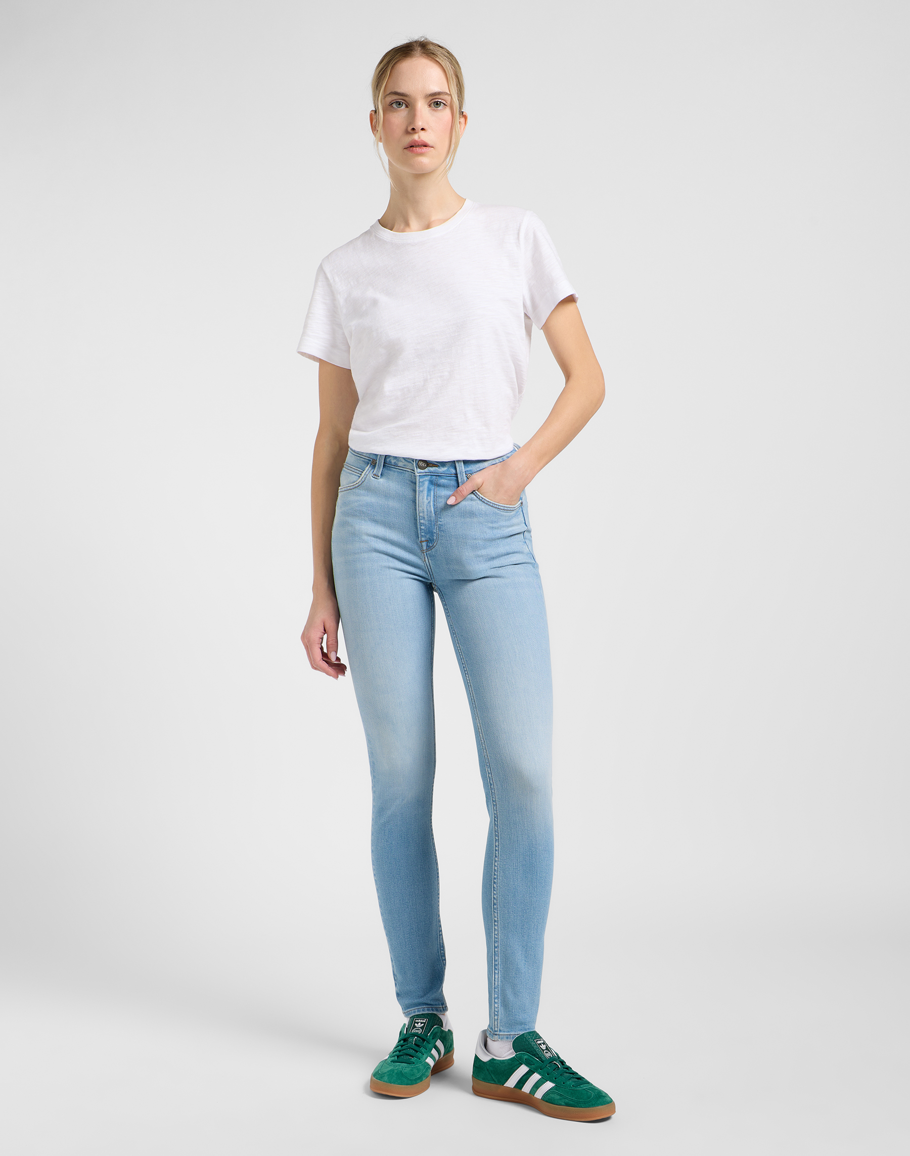 Lee - SCARLETT HIGH / LIGHT CHAOS - Női farmernadrág