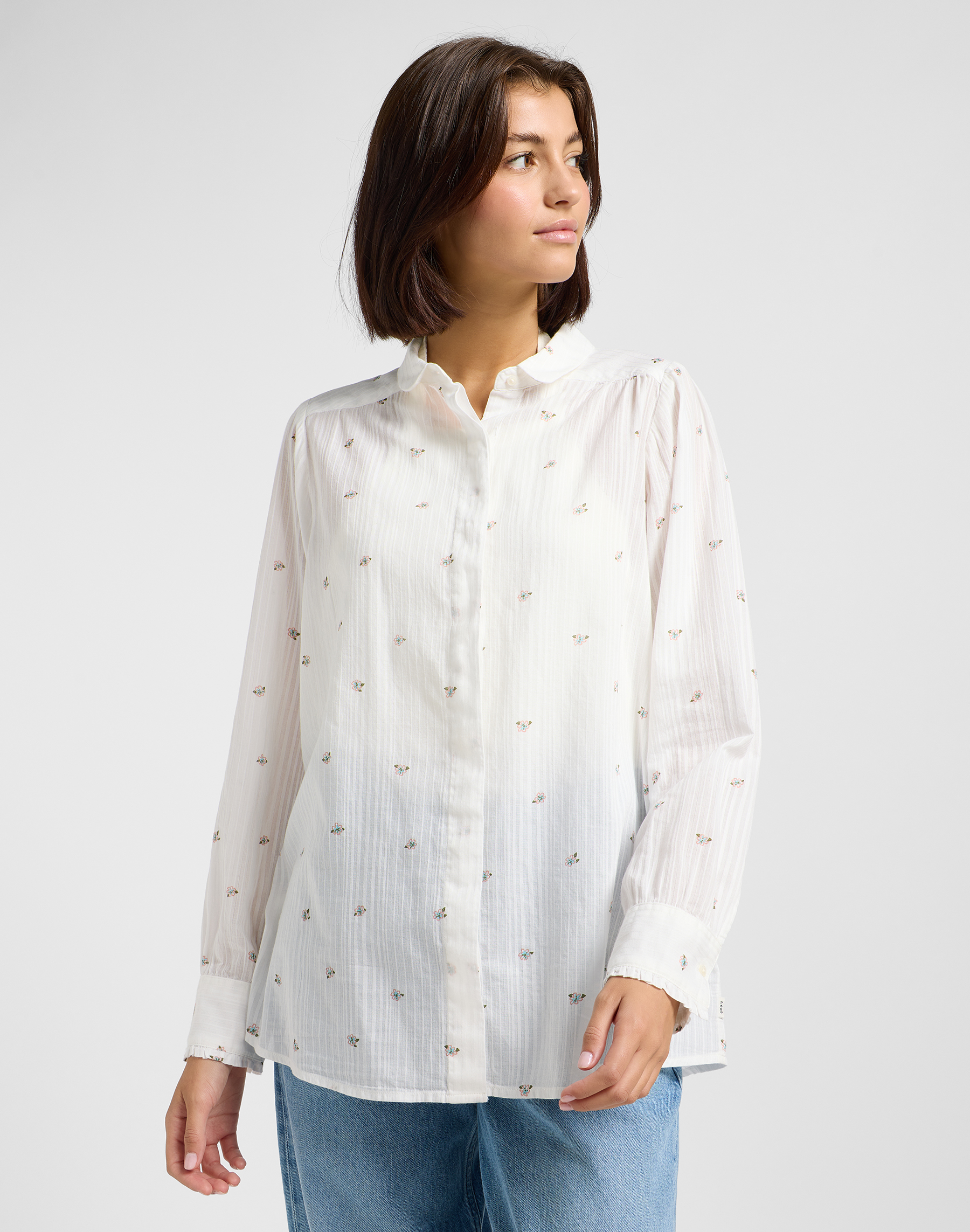 Lee - SHIRRED BLOUSE / GROVE FLORAL - Női ing