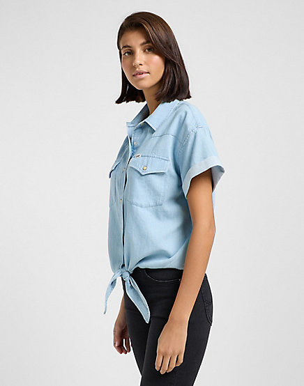 Lee - CROP TIED WESTERN SHIRT / LIGHT MOOD - Női ing