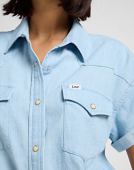 Lee - CROP TIED WESTERN SHIRT / LIGHT MOOD - Női ing