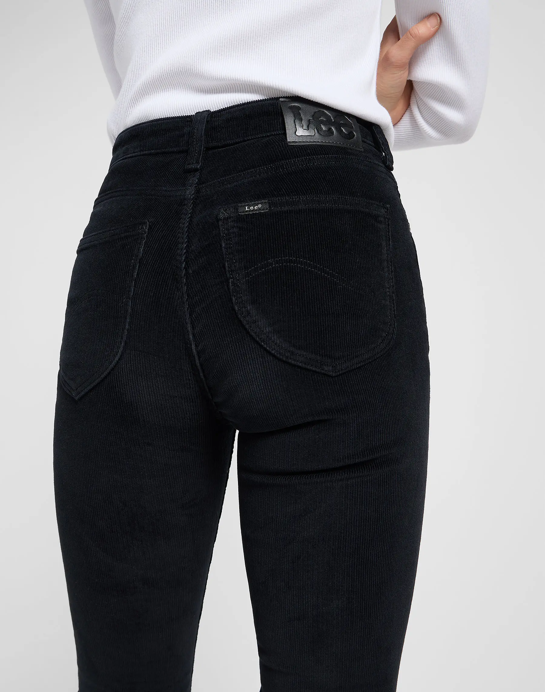 Lee - BREESE BOOT / BLACK - Női kordbársony nadrág