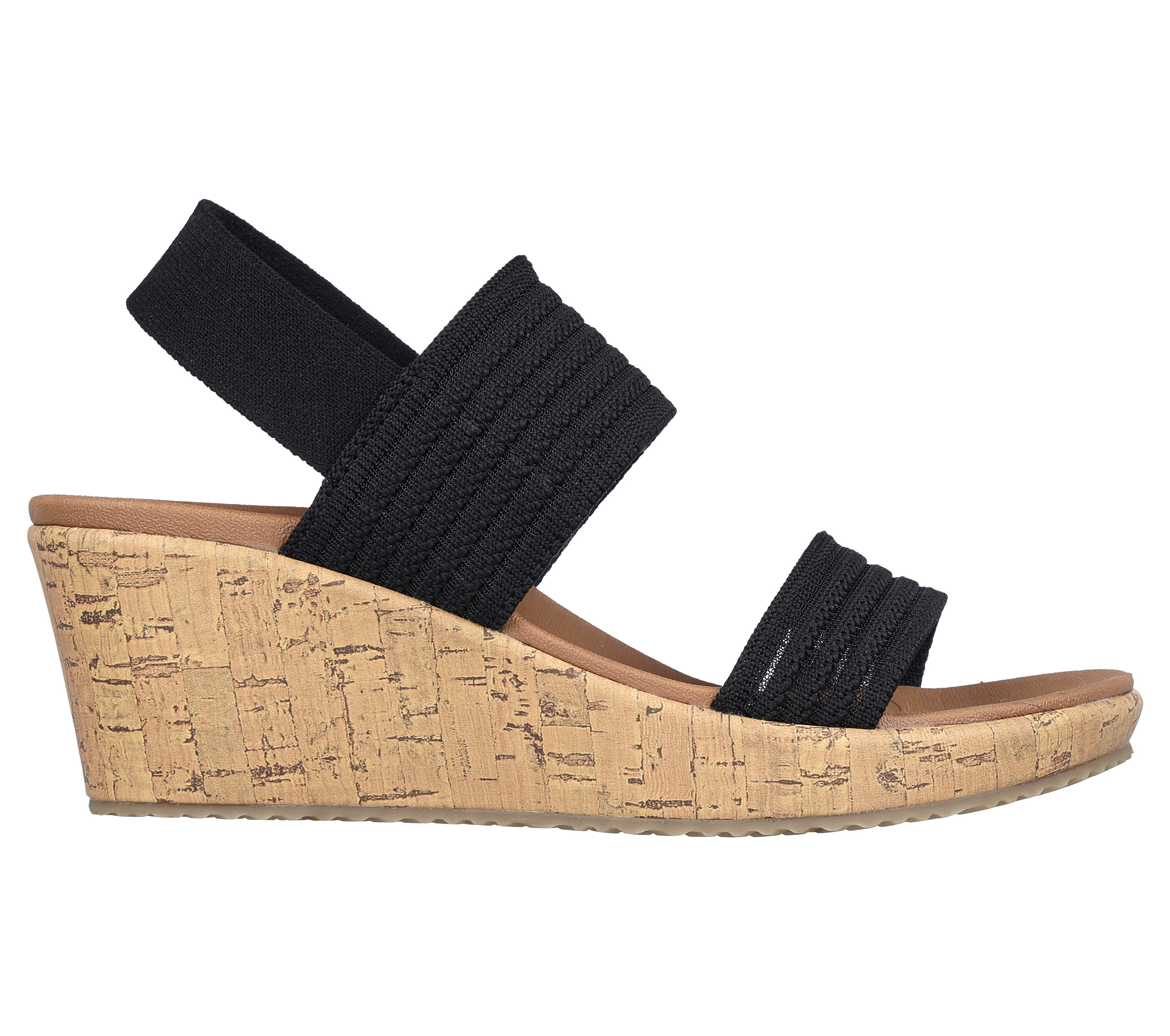 Skechers - BEVERLEE / SHEER LUCK - Magassarkú Női szandál