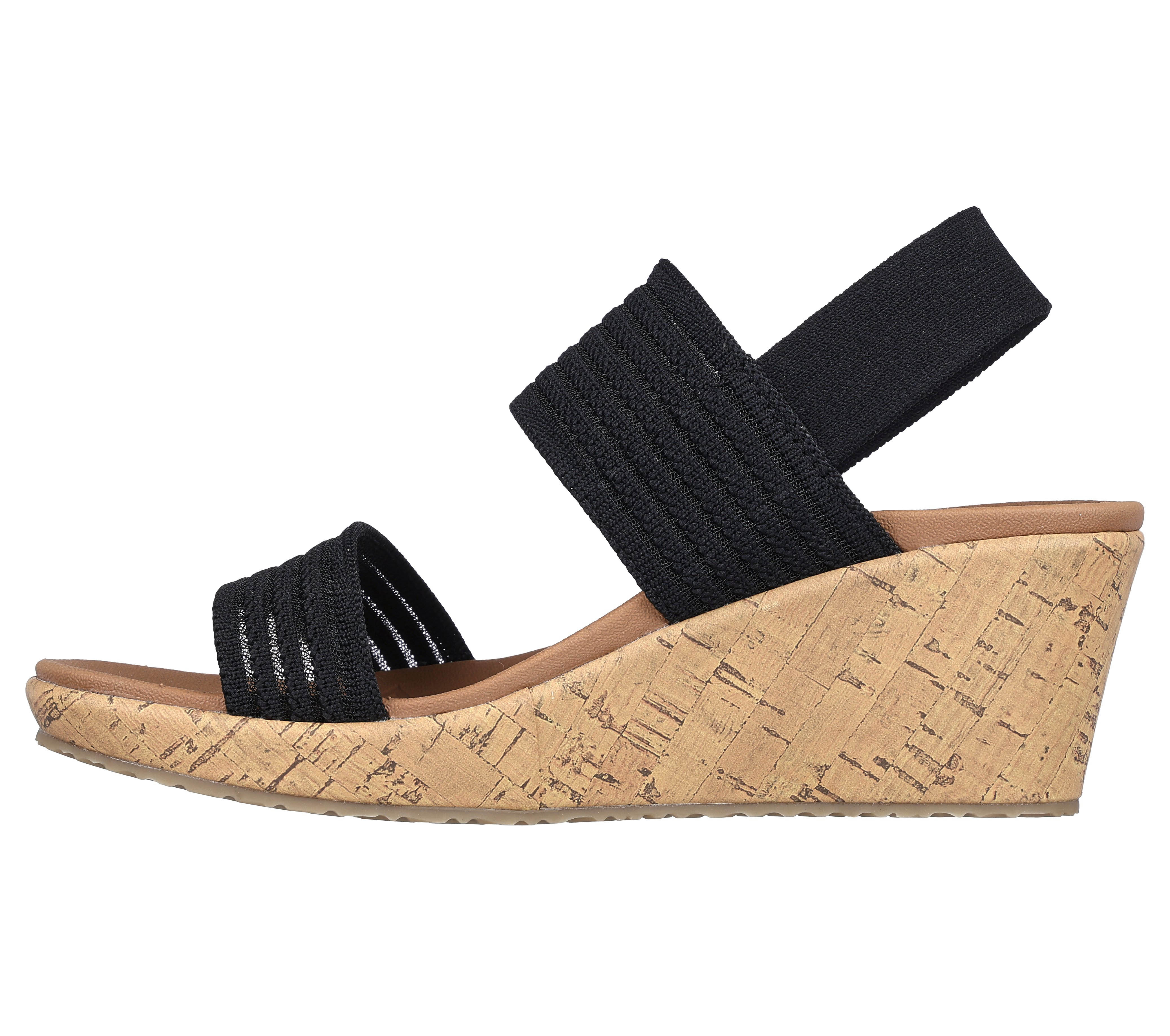 Skechers - BEVERLEE / SHEER LUCK - Magassarkú Női szandál