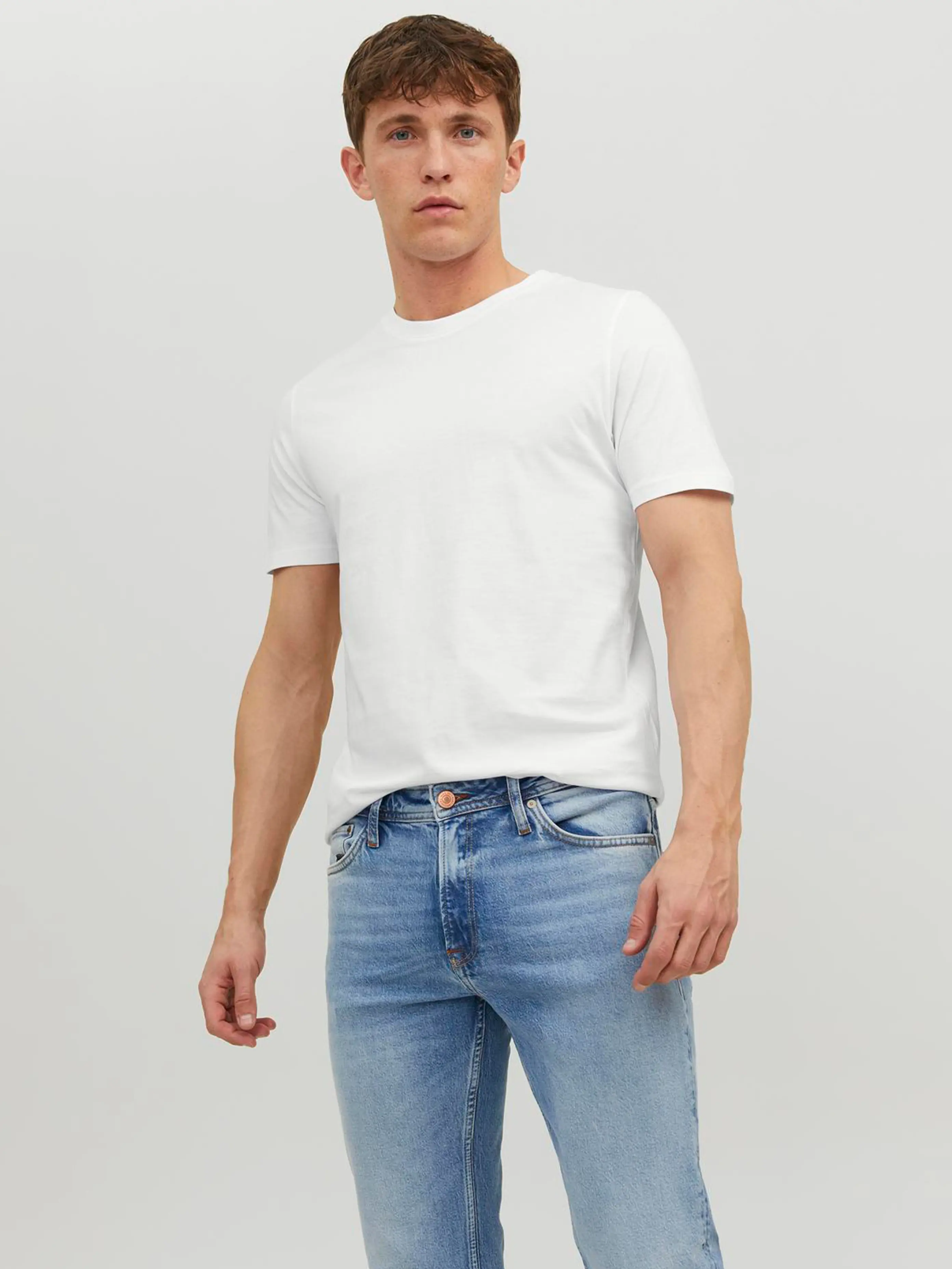 Jack & Jones - ORGANIC / White - Férfi póló