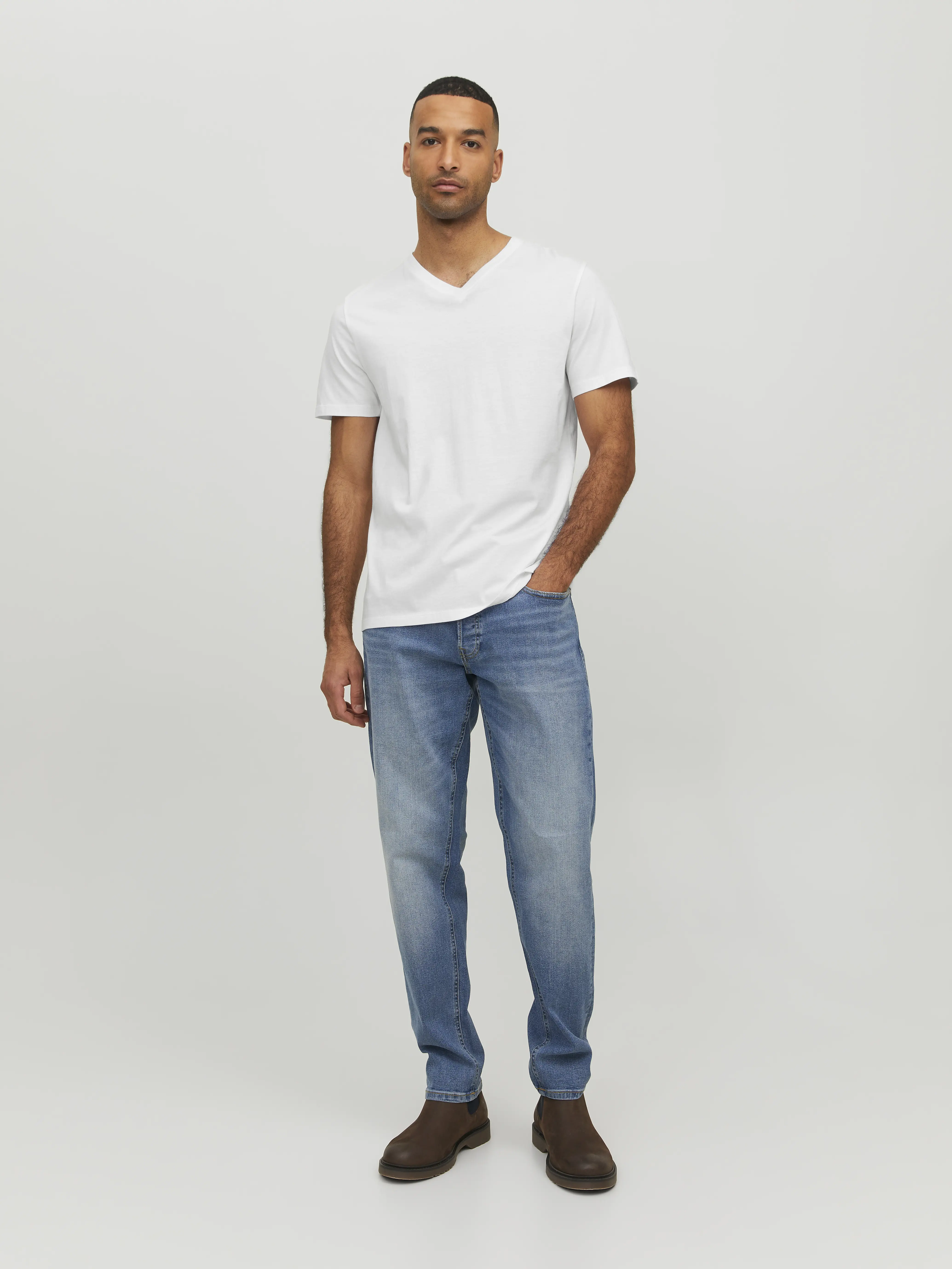 Jack & Jones - ORGANIC / White - Férfi póló