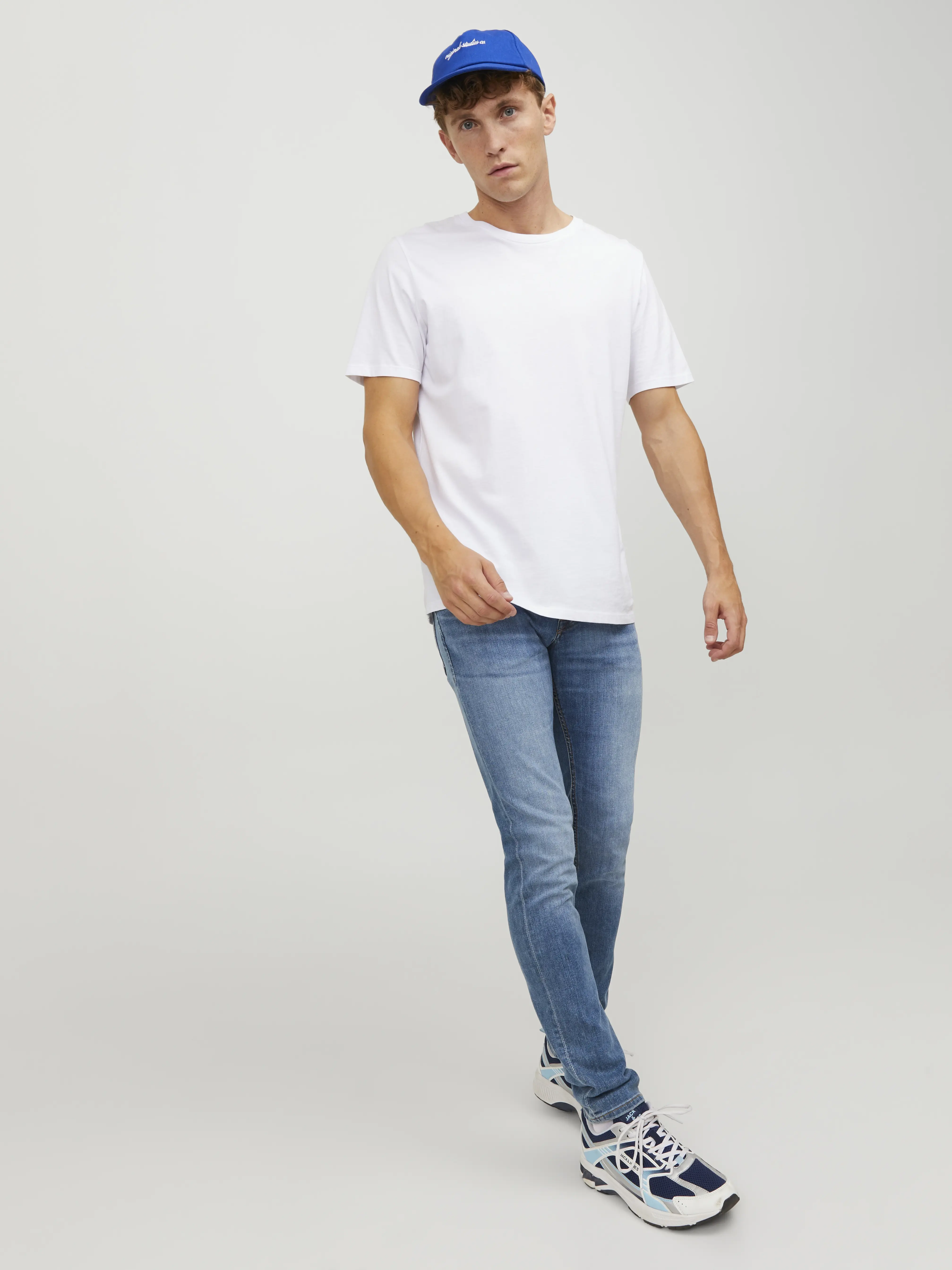 Jack & Jones - GLENN / Blue - Férfi farmernadrág