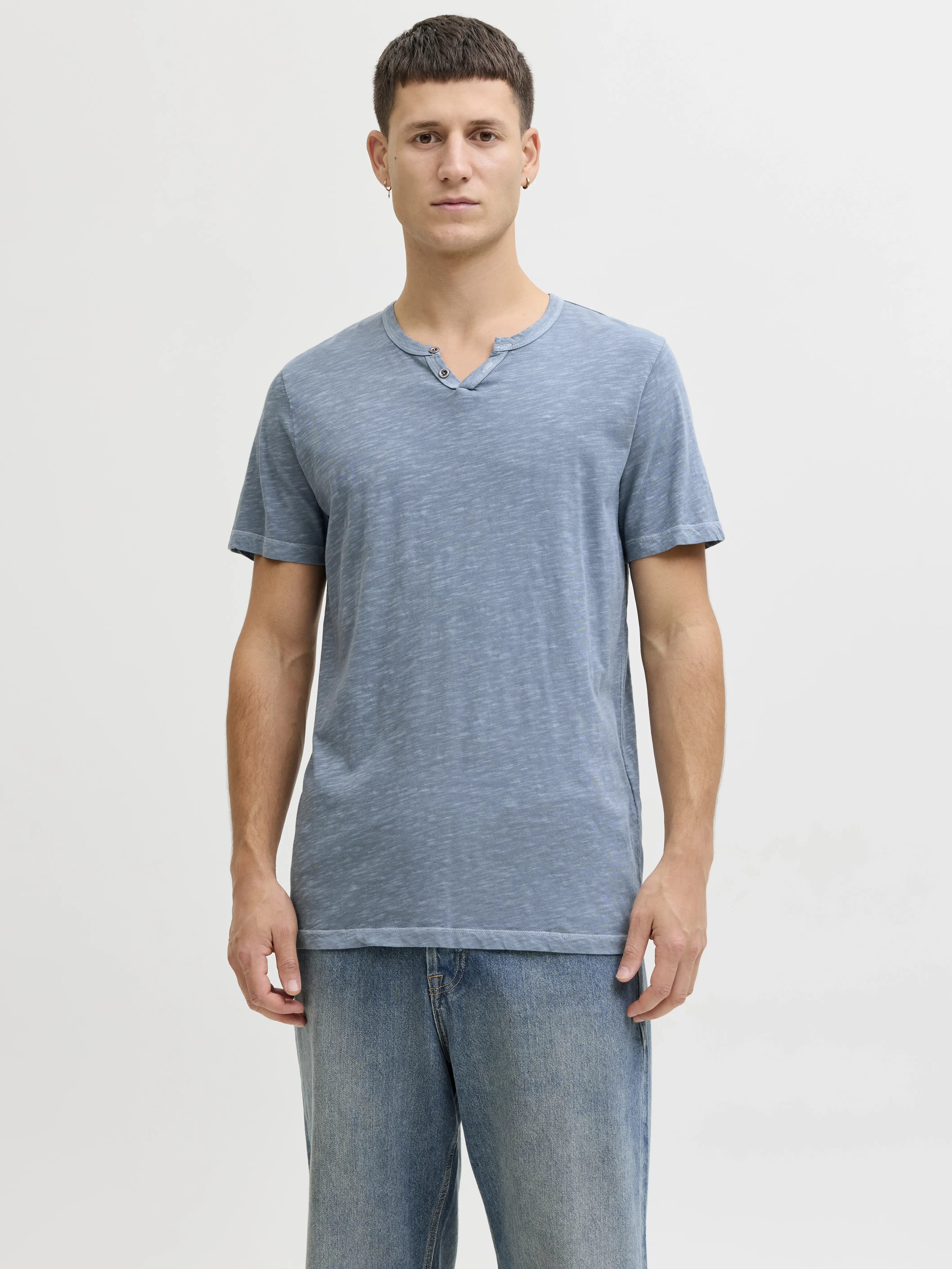 Jack & Jones - SPLIT / Grey - Férfi póló