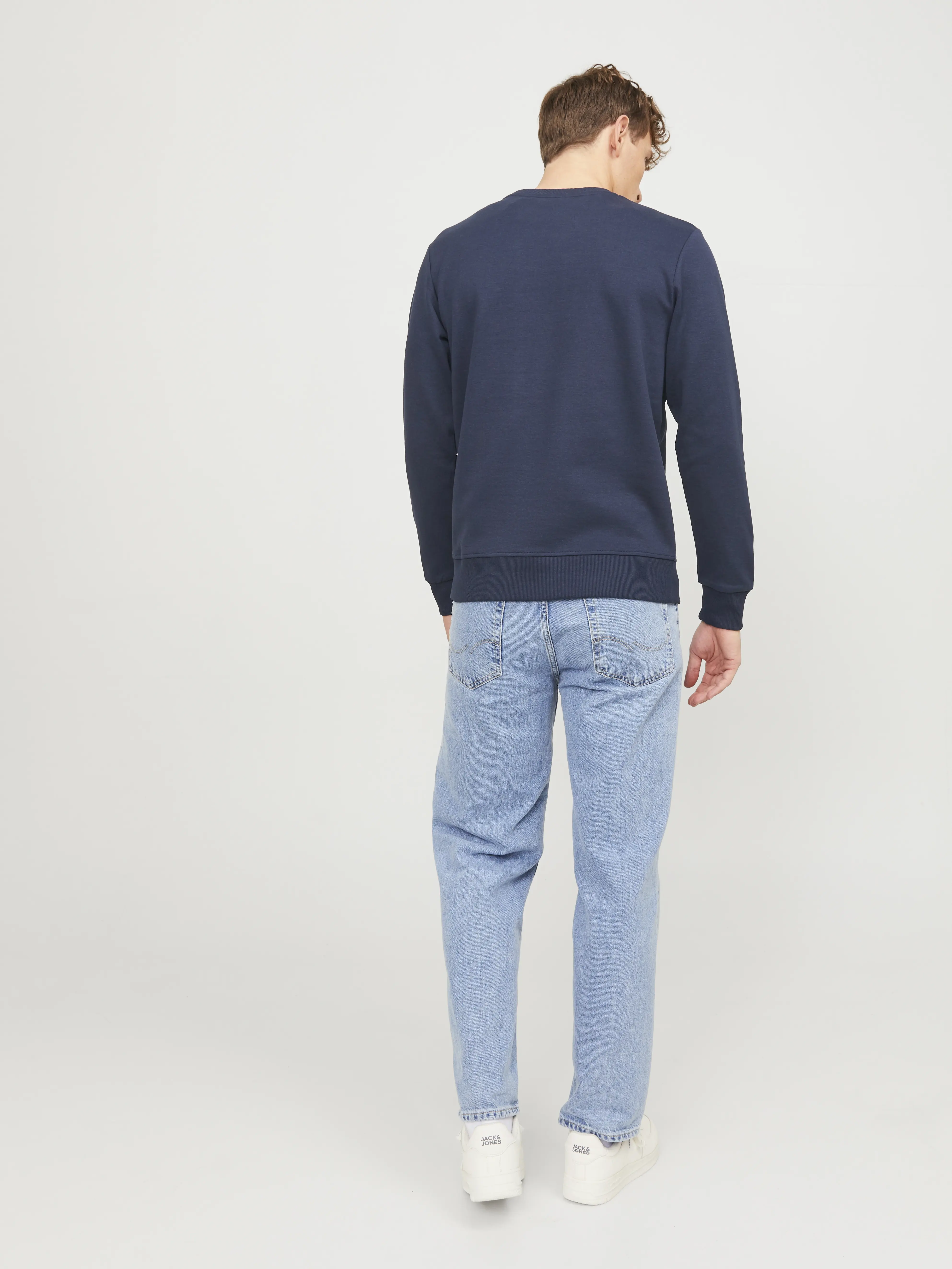 Jack & Jones - BASIC / Blue - Elegáns Férfi pulóver