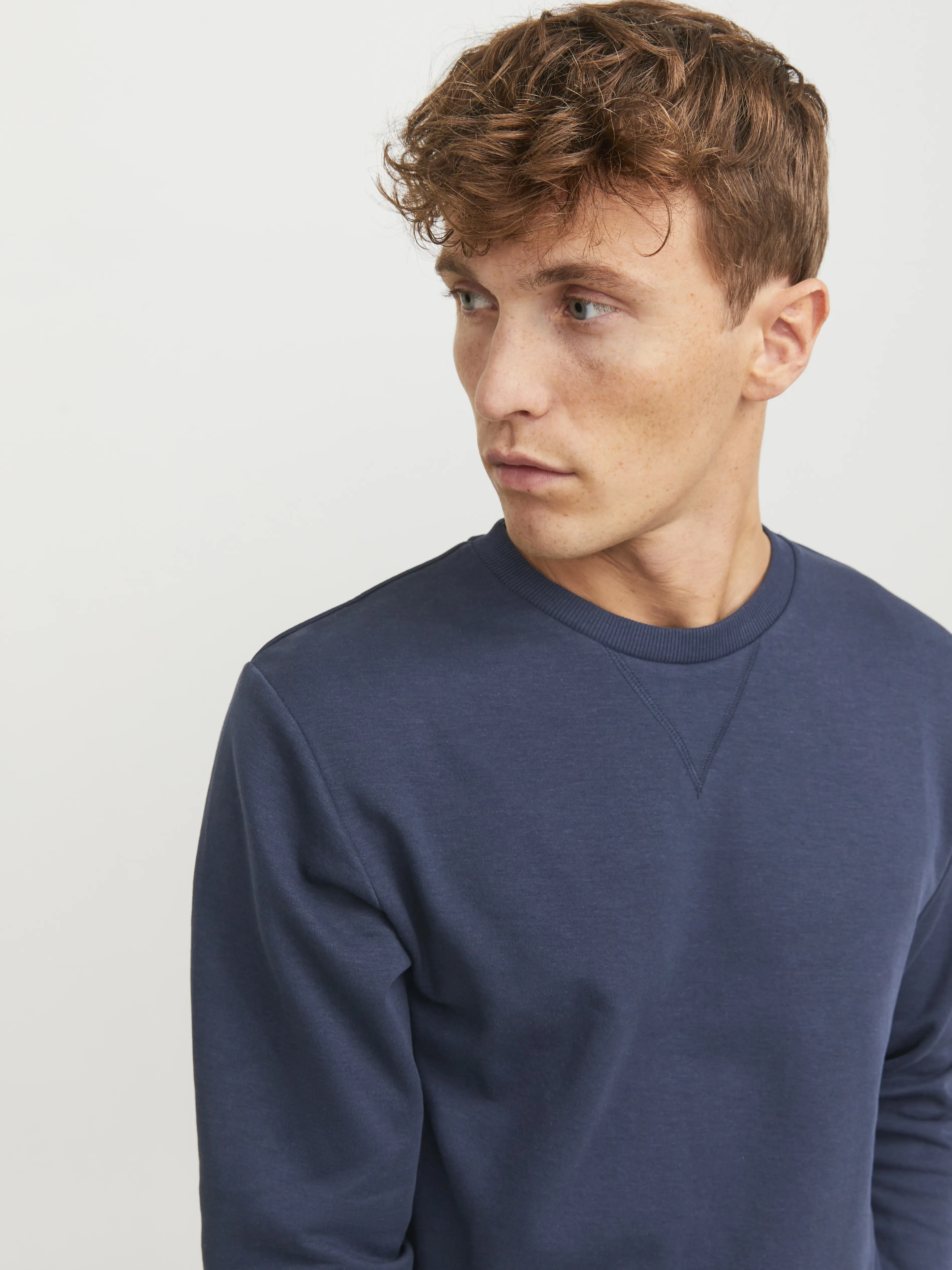Jack & Jones - BASIC / Blue - Elegáns Férfi pulóver