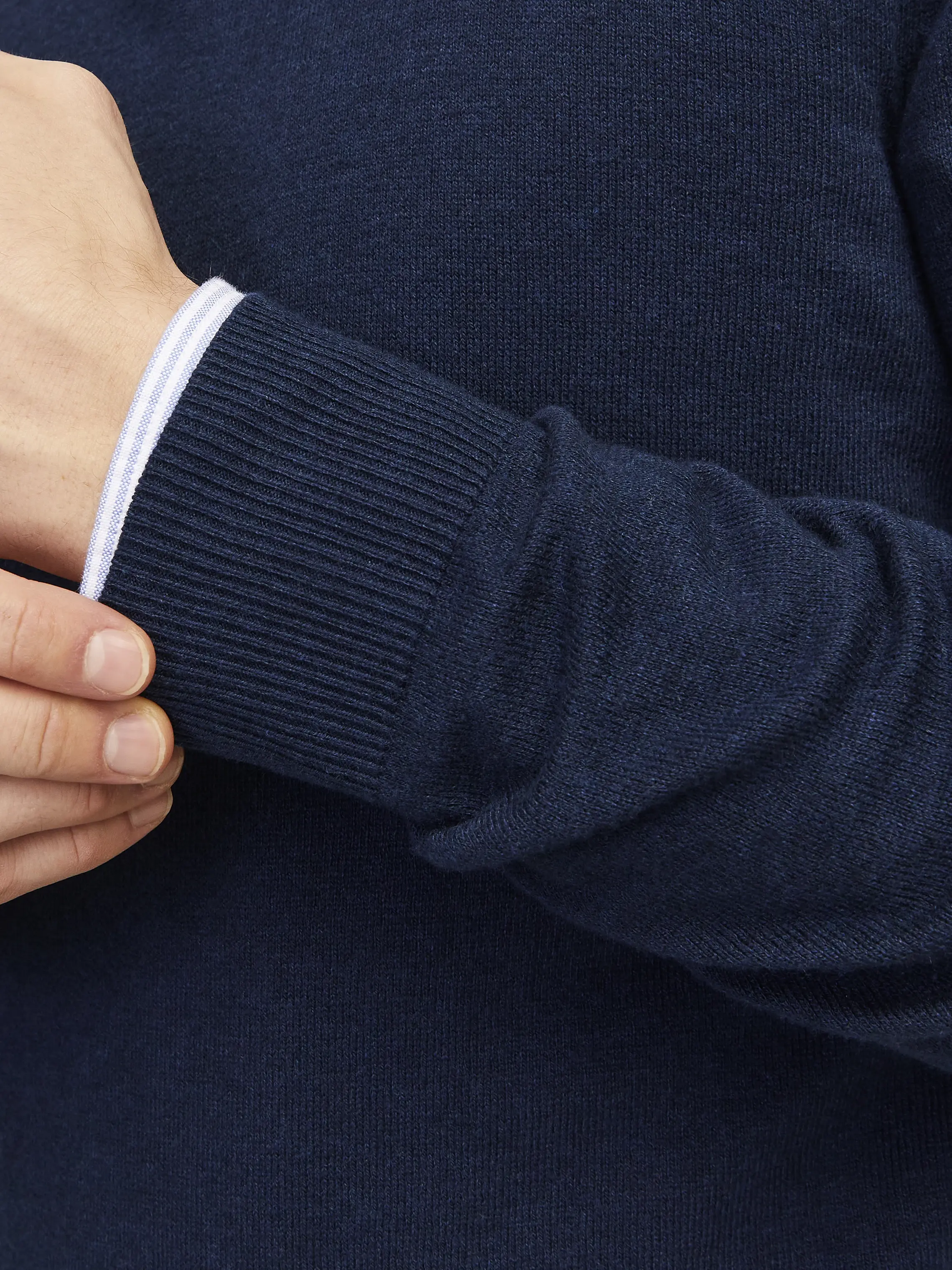 Jack & Jones - EMIL / Blue - Elegáns Férfi pulóver