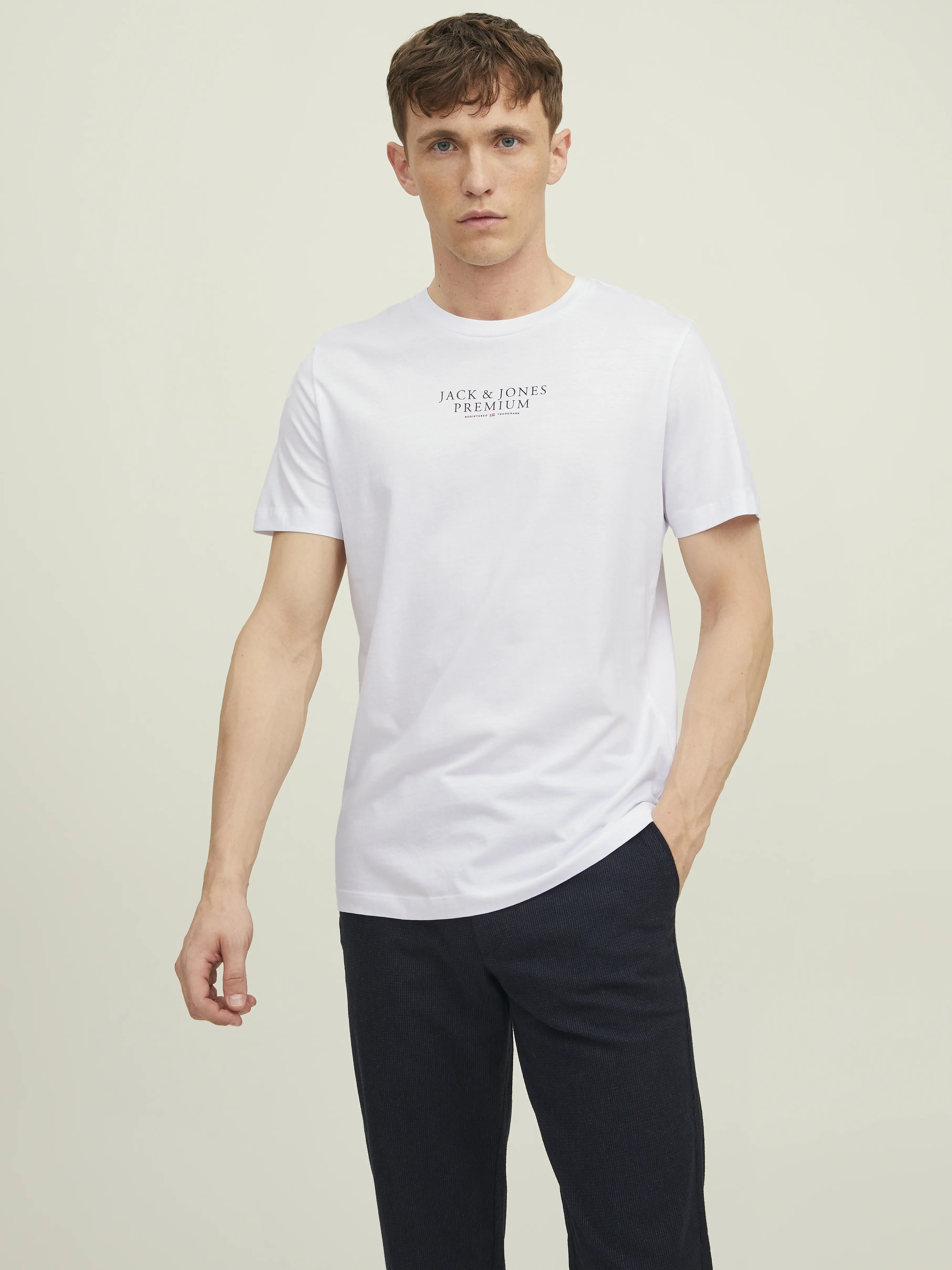 Jack & Jones - BLUARCHIE / White - Férfi póló