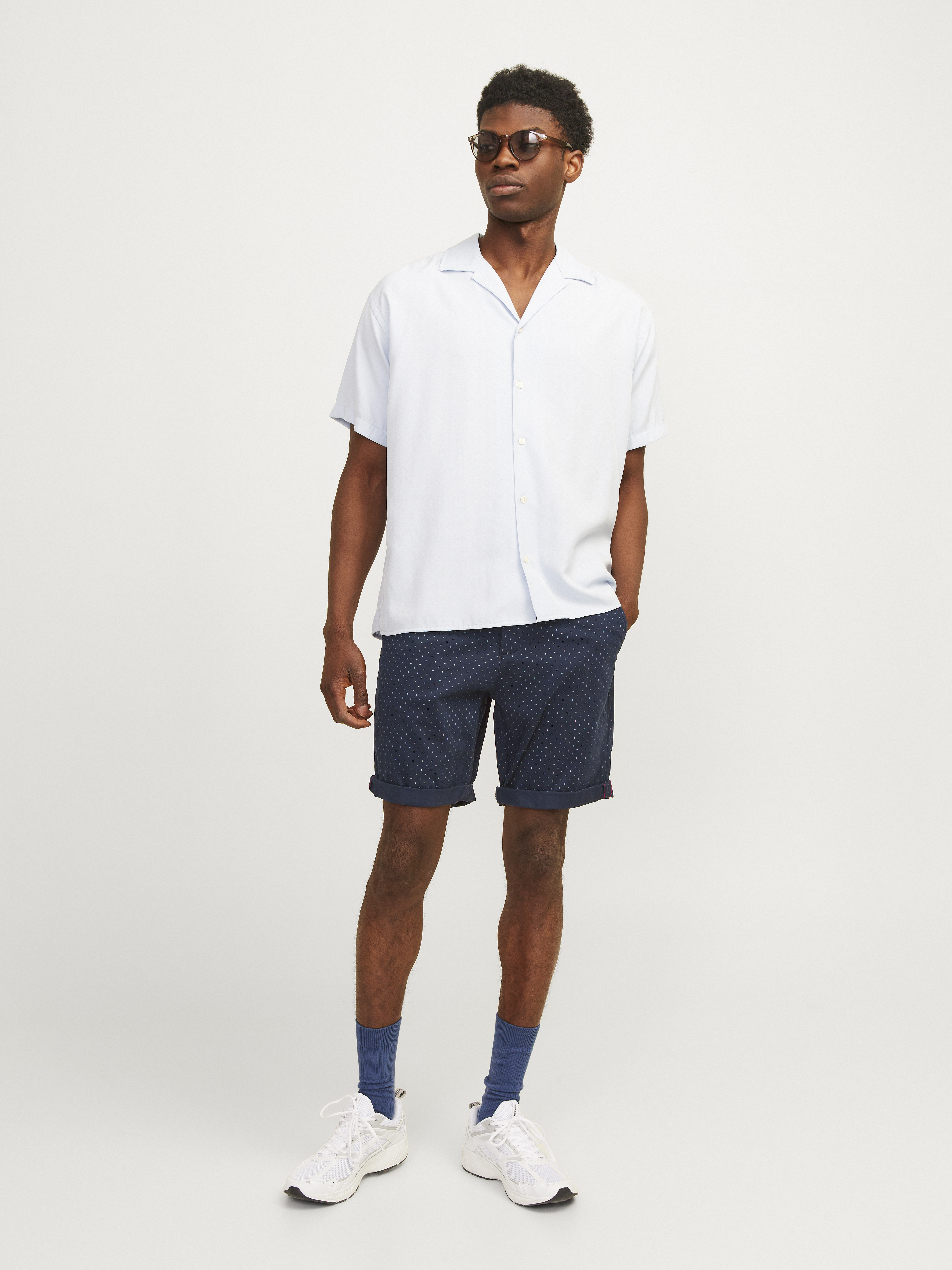 Jack & Jones - Bowie / Navy Blazer - Férfi rövidnadrág Jack & Jones - Bowie / Navy Blazer - Férfi rövidnadrág