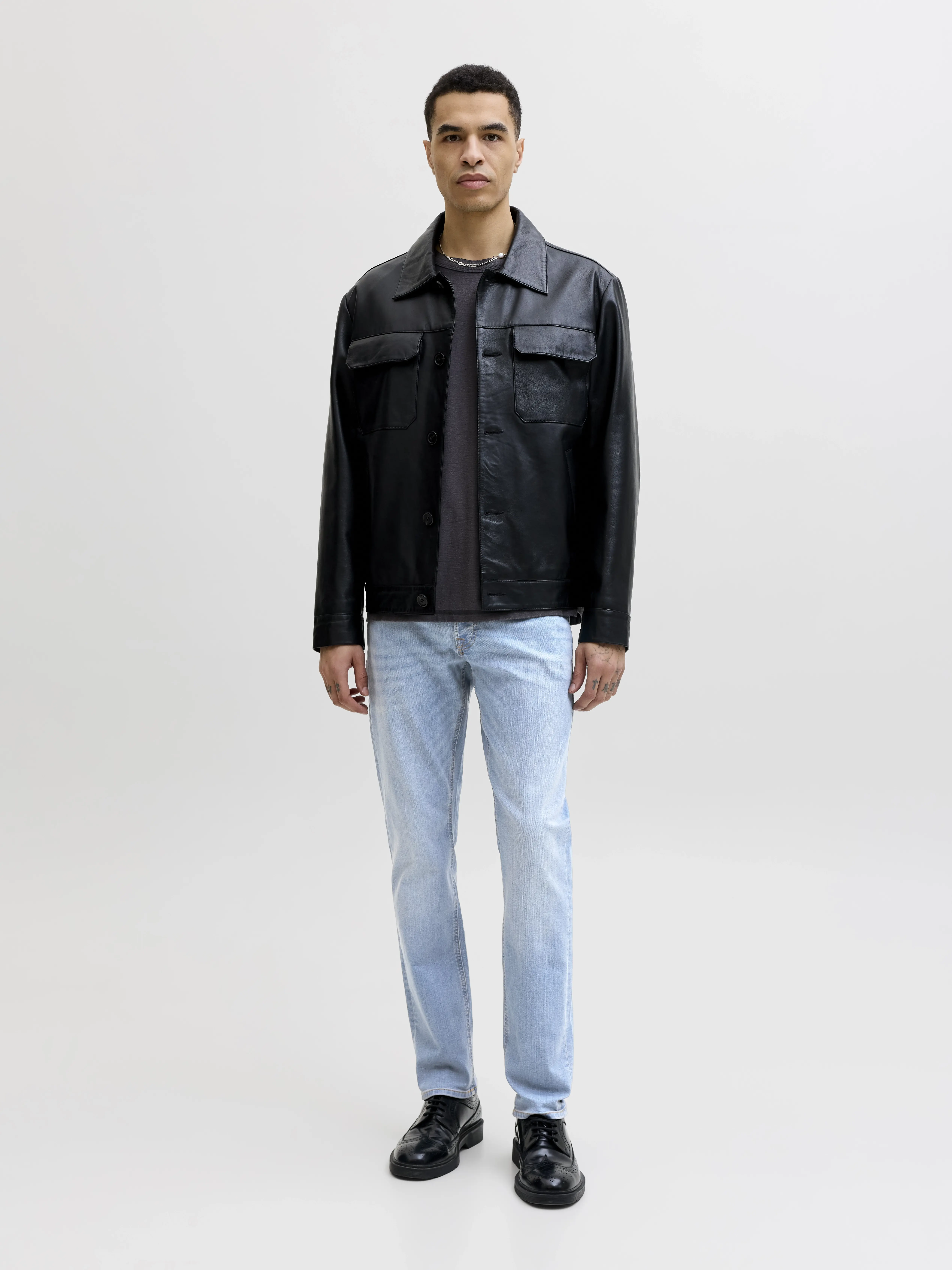 Jack & Jones - GLENN / Blue - Férfi farmernadrág