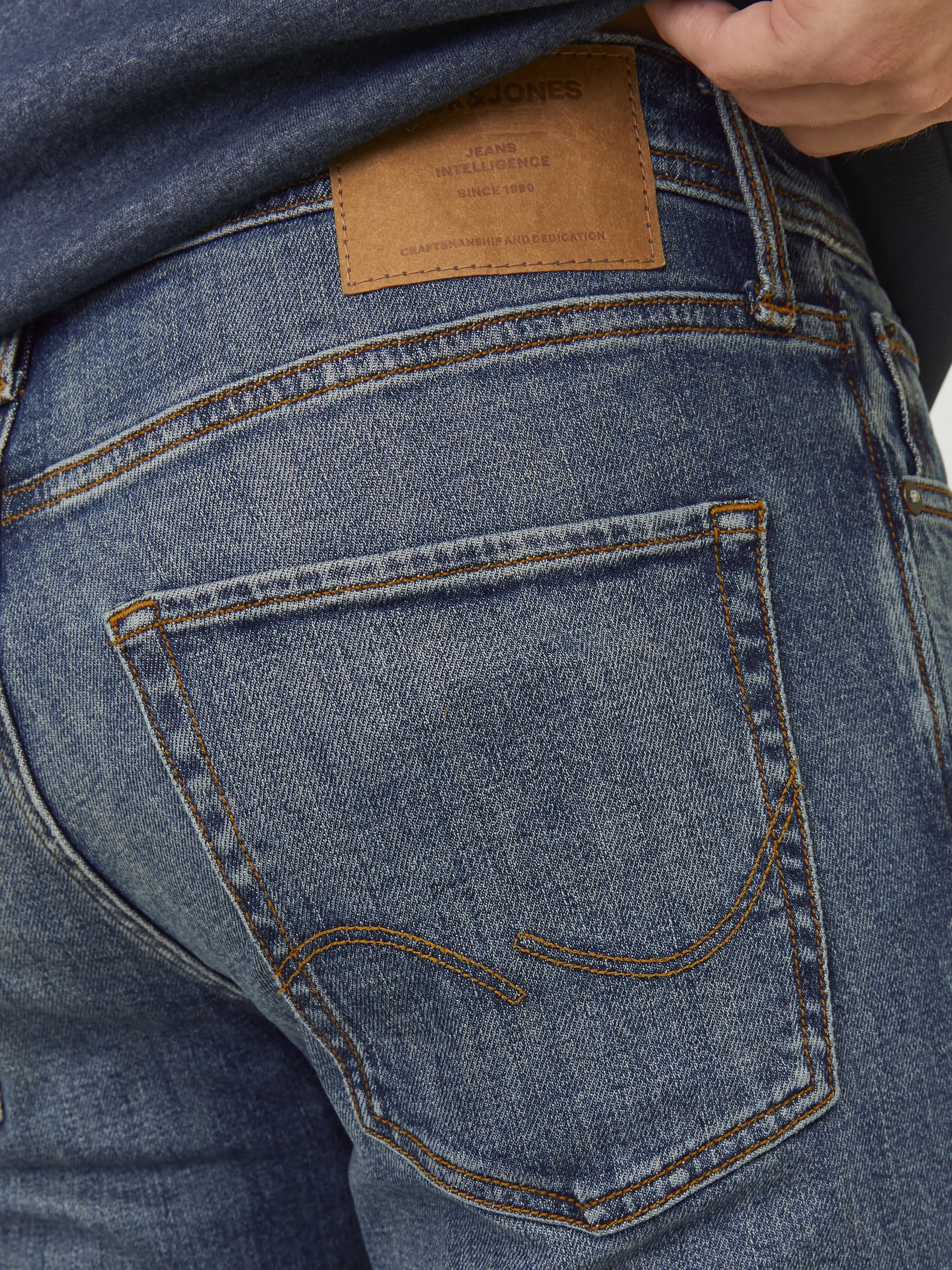 Jack & Jones - CLARK / Blue - Férfi farmernadrág