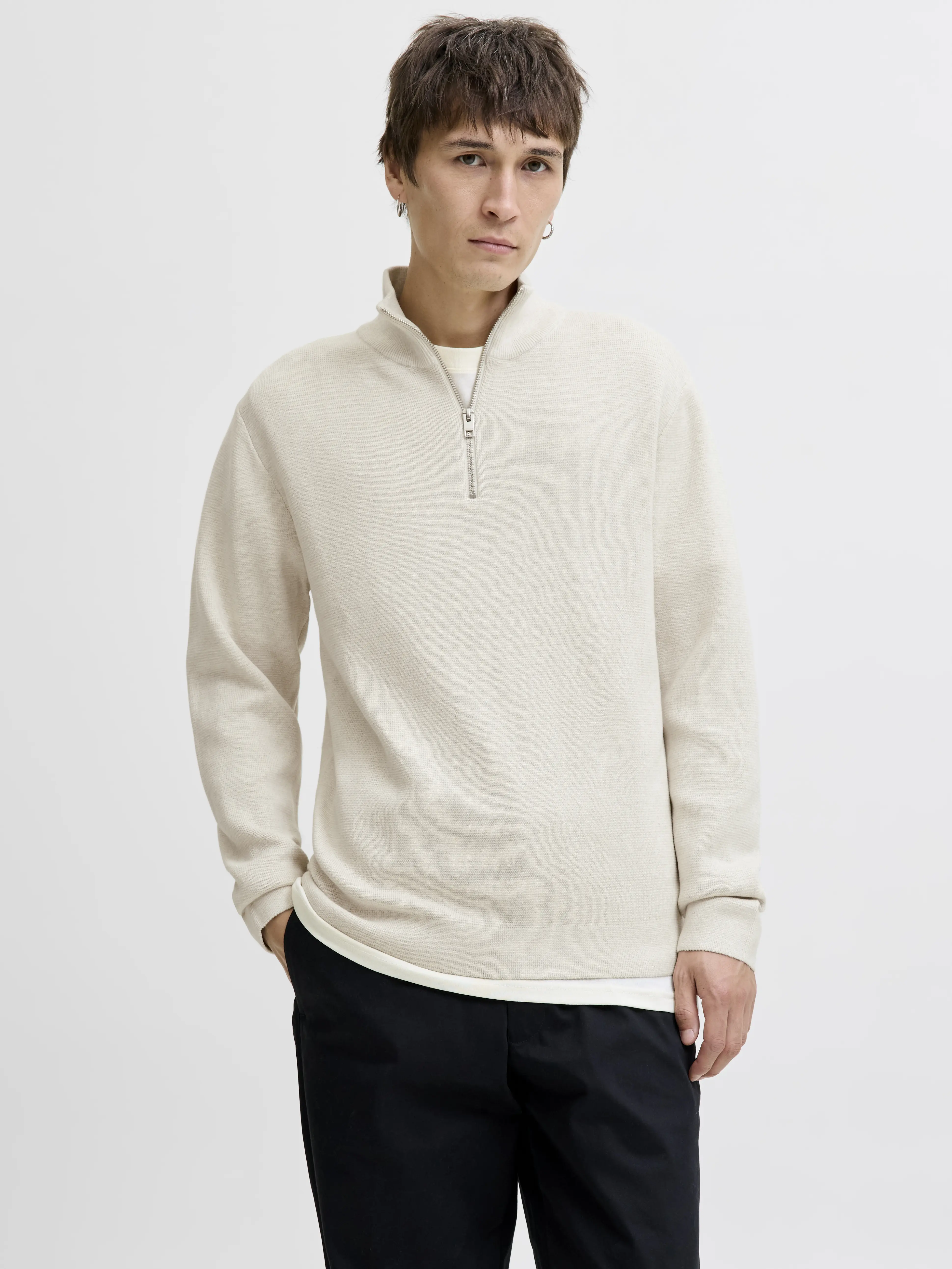 Jack & Jones - STITCH - Elegáns Férfi pulóver