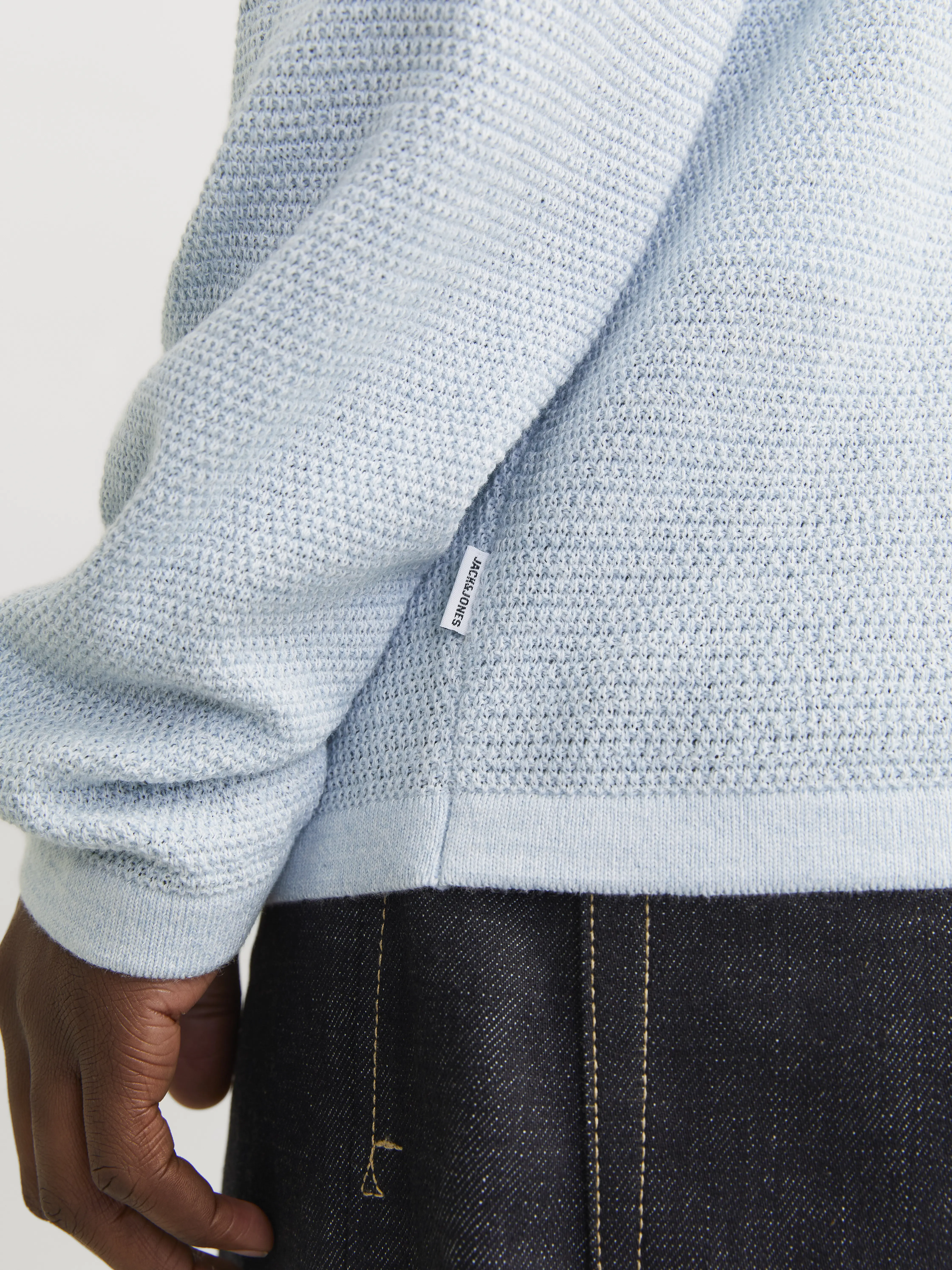 Jack & Jones - GEORGE / Blue - Elegáns Férfi pulóver