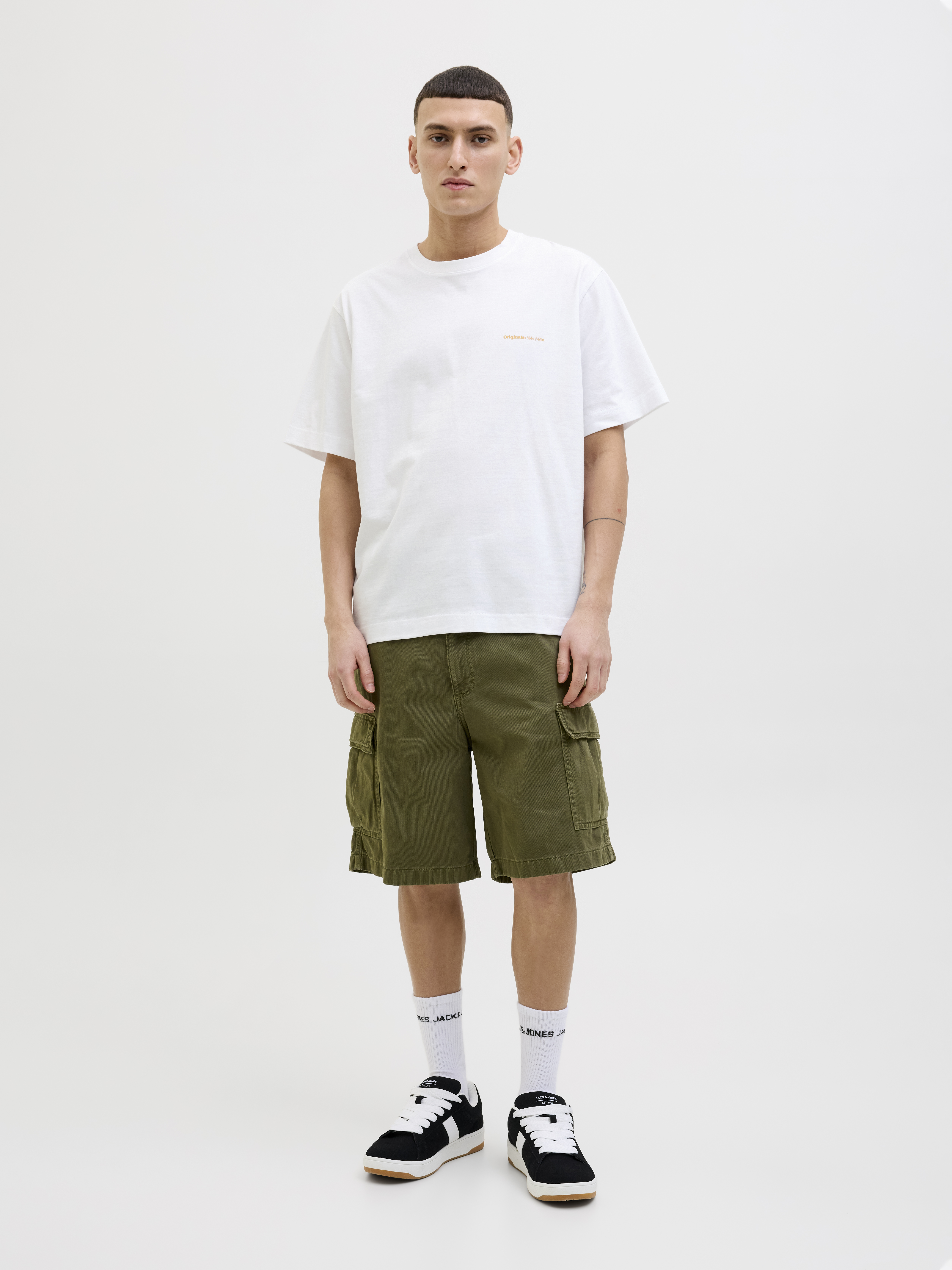Jack & Jones - Paros Easter Sketch / Bright White - Férfi póló