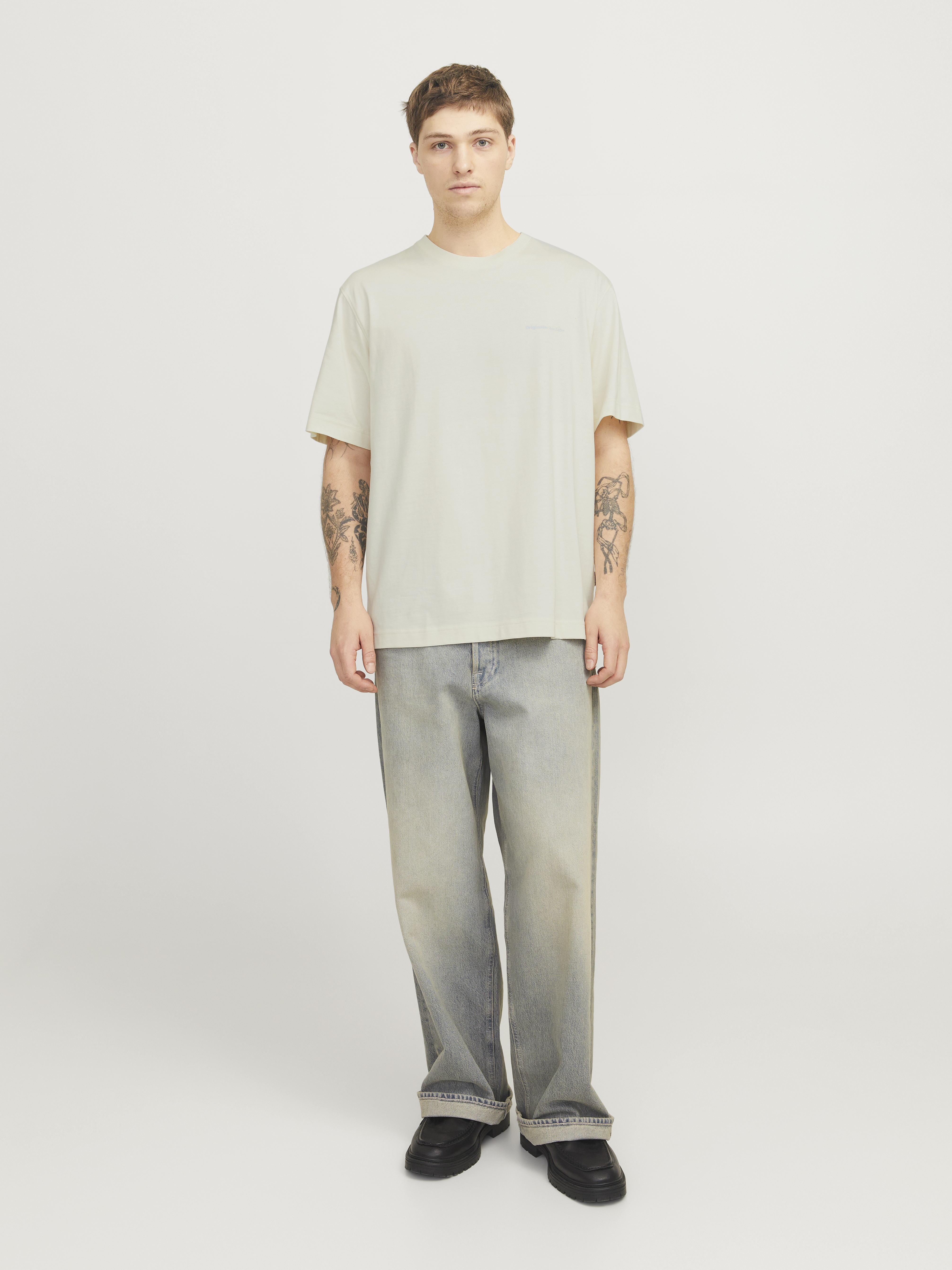 Jack & Jones - Paros Easter Sketch / Antique White - Férfi póló