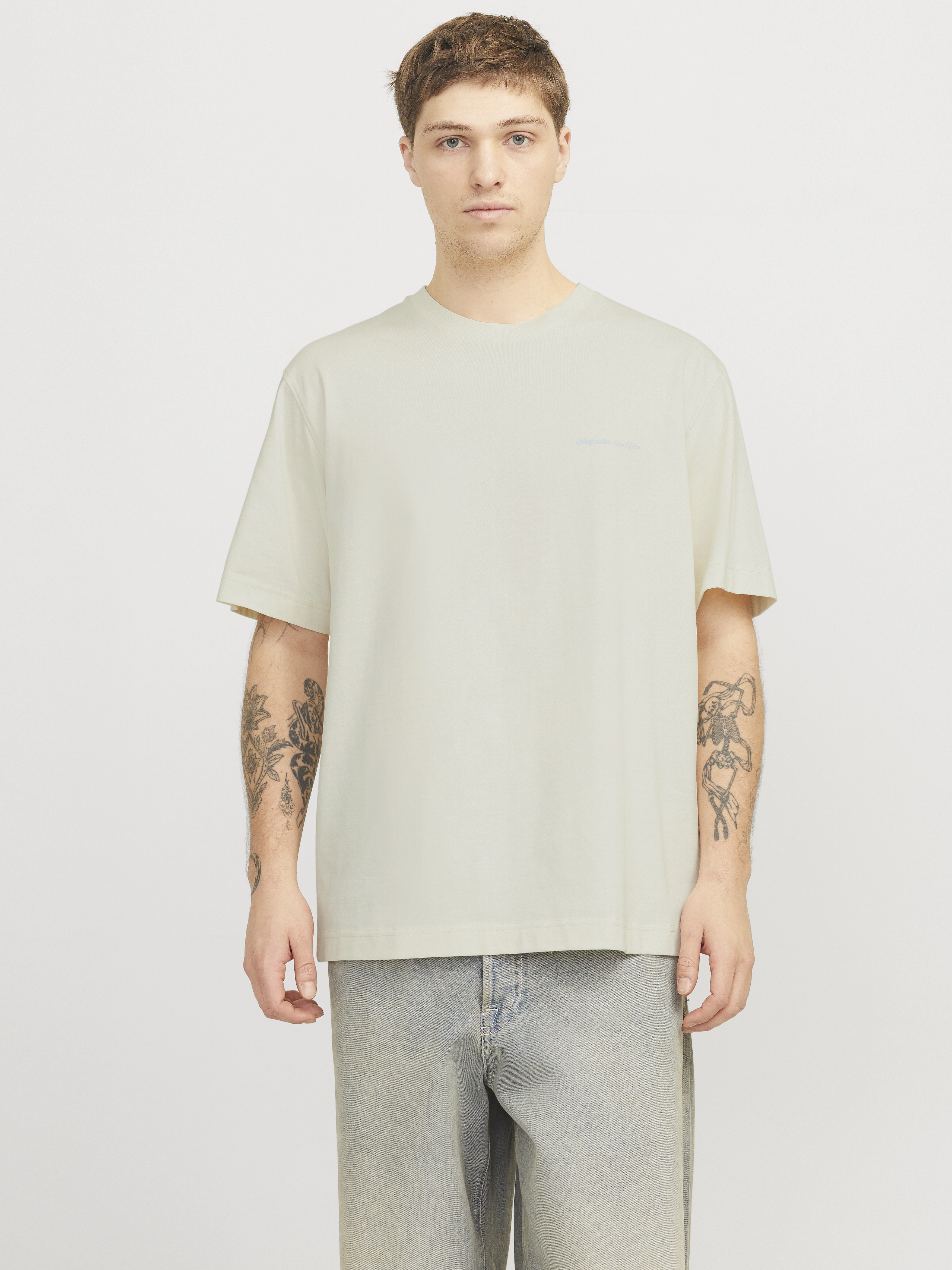 Jack & Jones - Paros Easter Sketch / Antique White - Férfi póló