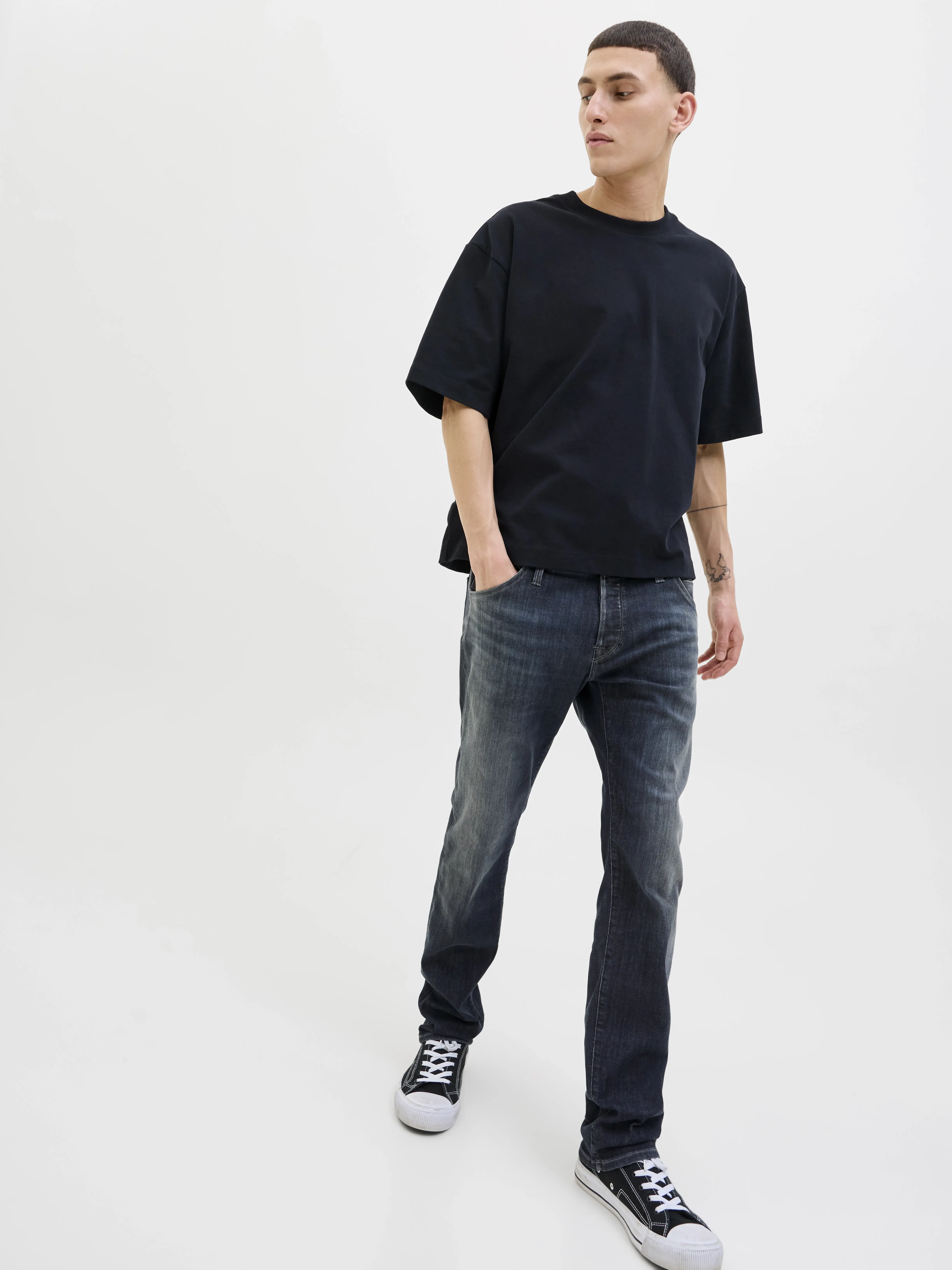 Jack & Jones - GLENN / Blue - Férfi farmernadrág