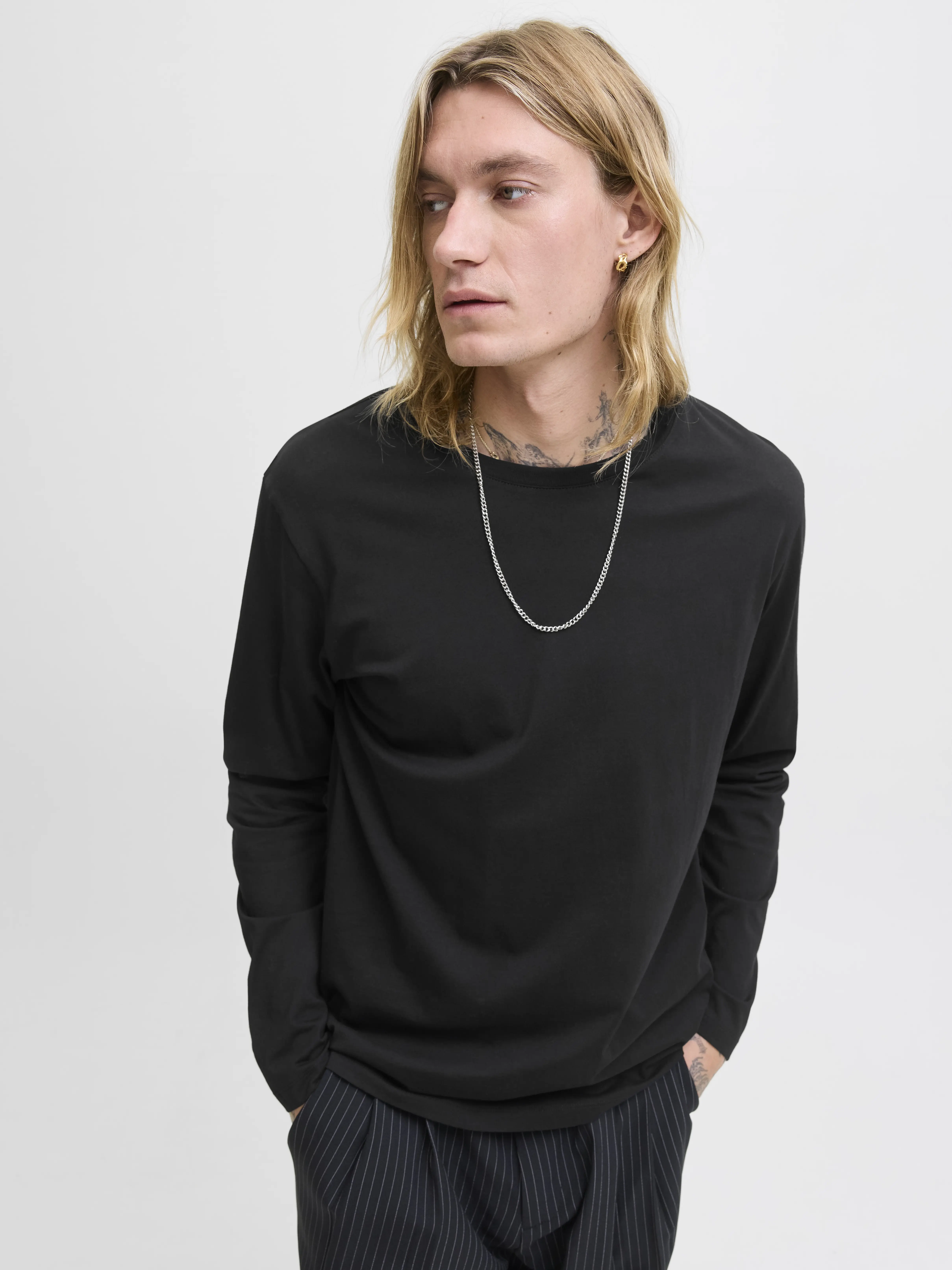 Jack & Jones - ORGANIC / Black - Férfi póló