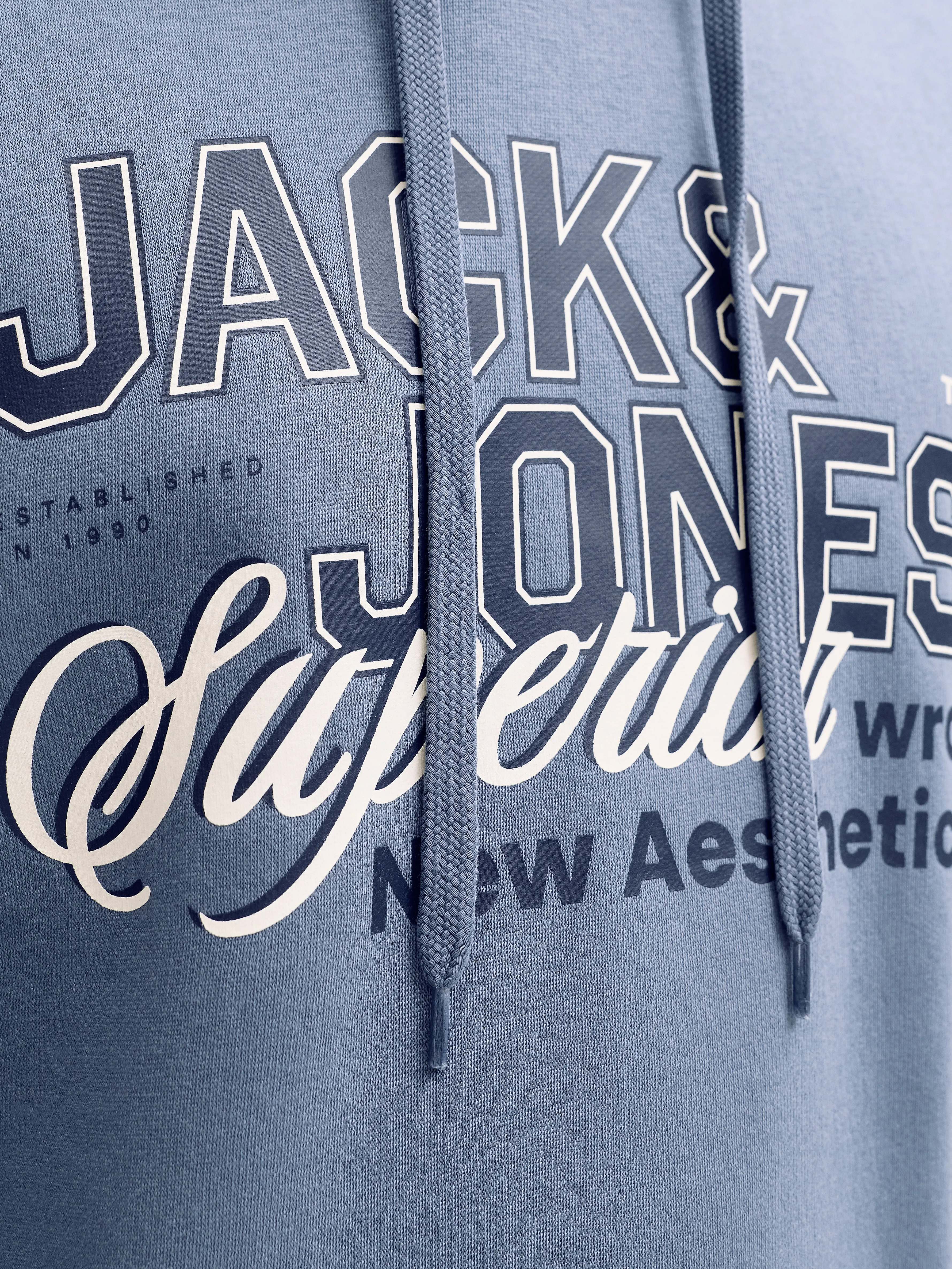 Jack & Jones - LOGO / Grey - Sportos Férfi pulóver