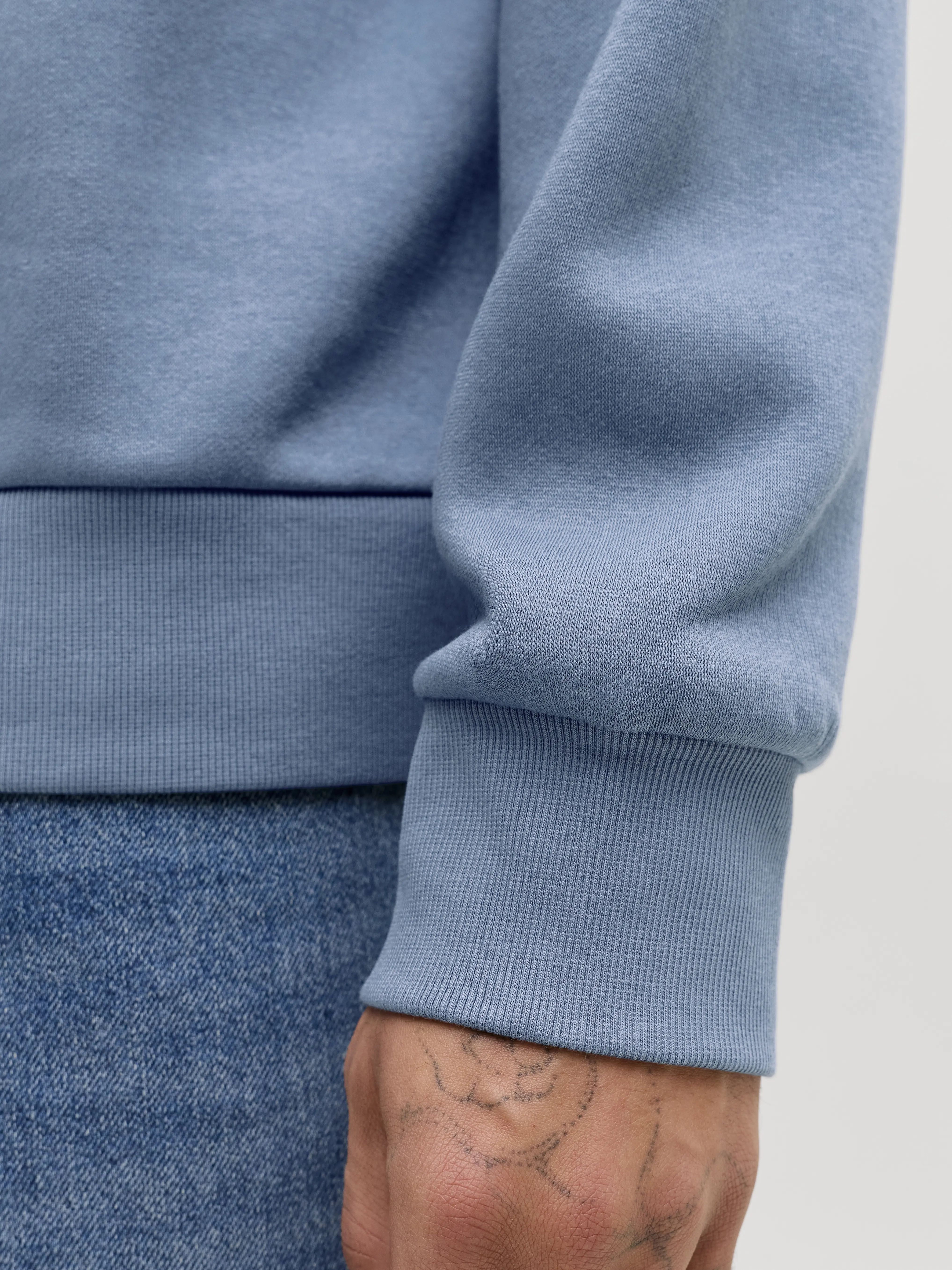 Jack & Jones - LOGO / Grey - Sportos Férfi pulóver