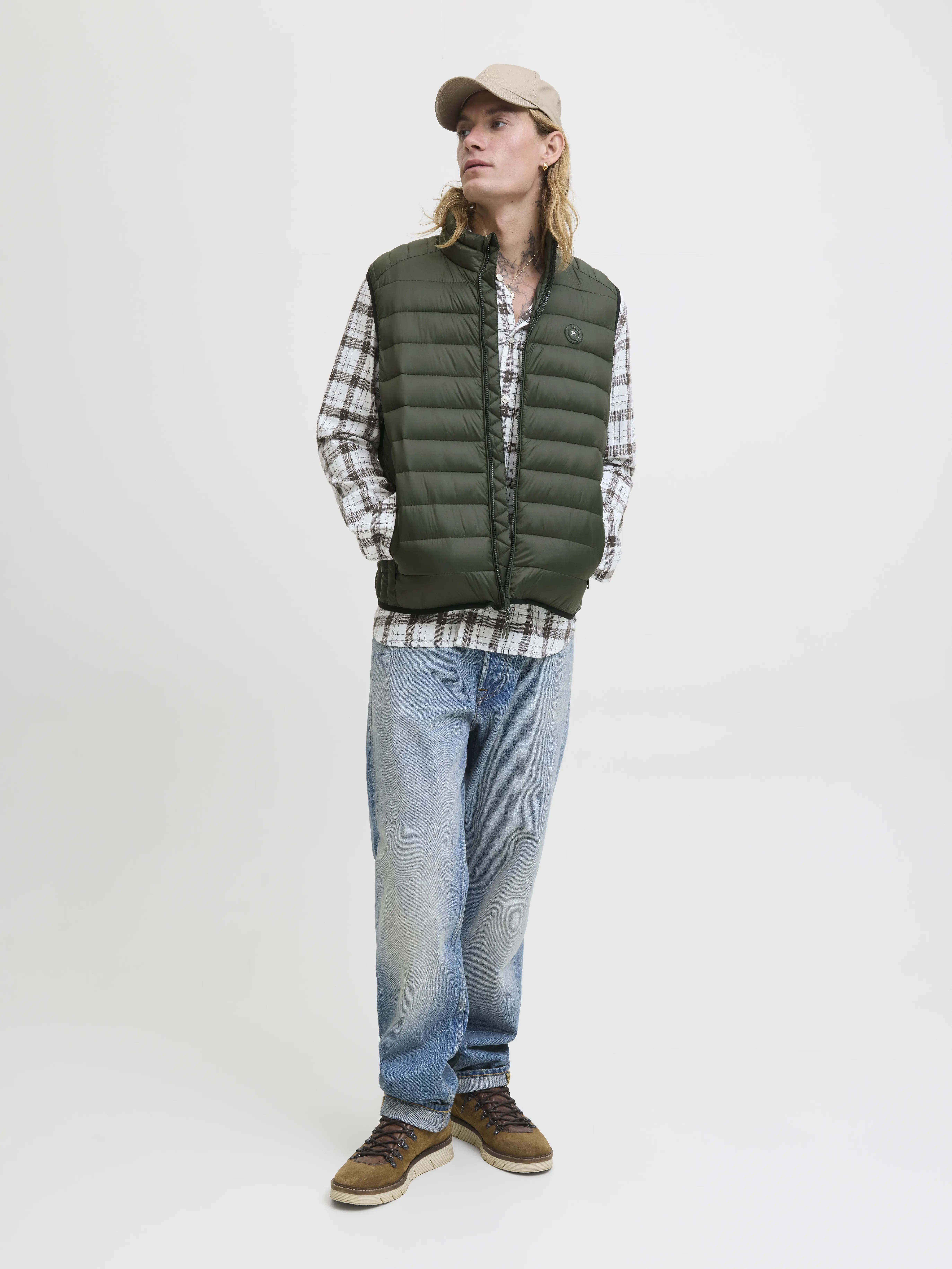 Jack & Jones - BRADLEY / Green - Férfi mellény