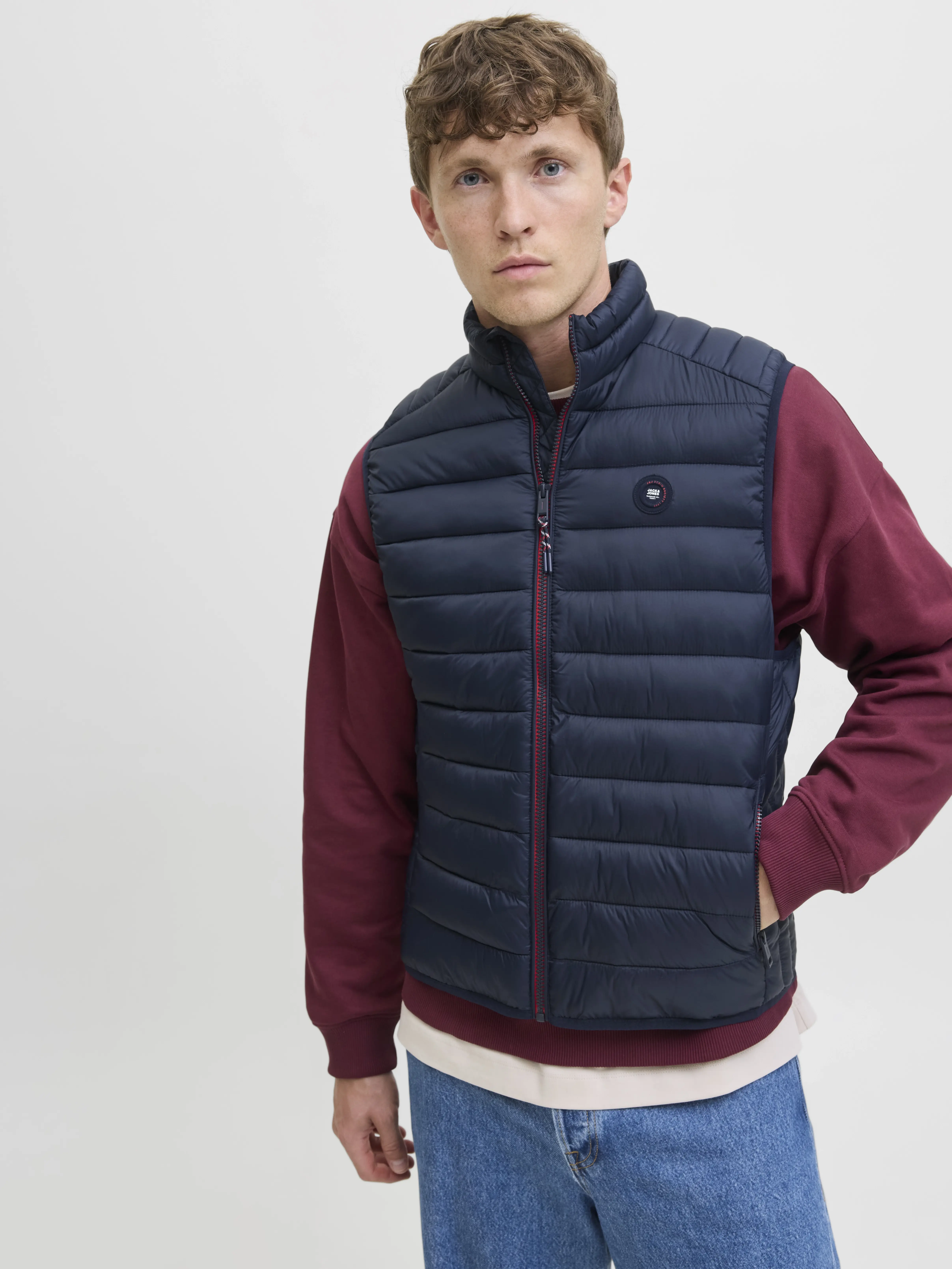 Jack & Jones - BRADLEY / Blue - Férfi mellény
