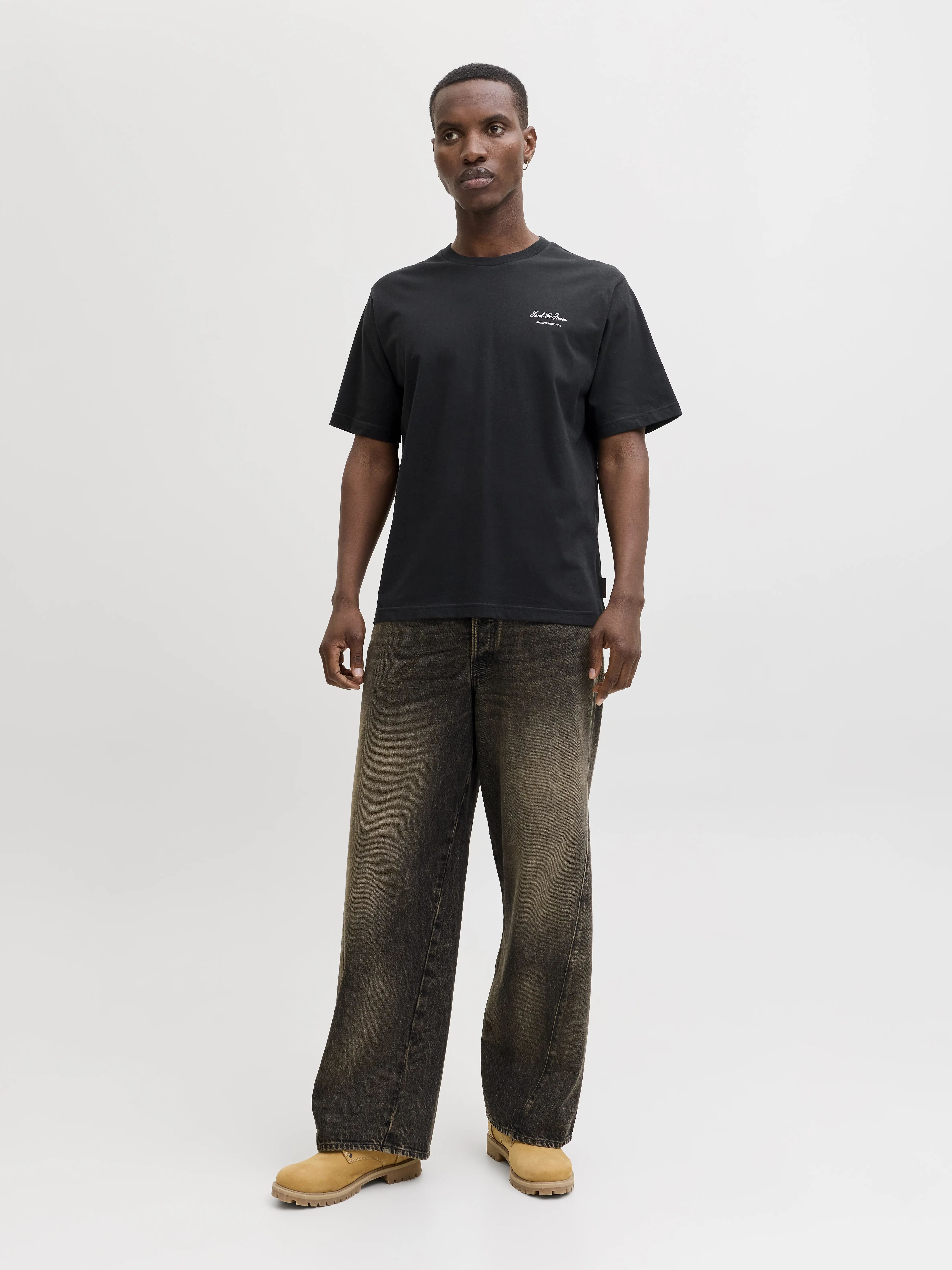 Jack & Jones - ARCHIVE / Black - Férfi póló