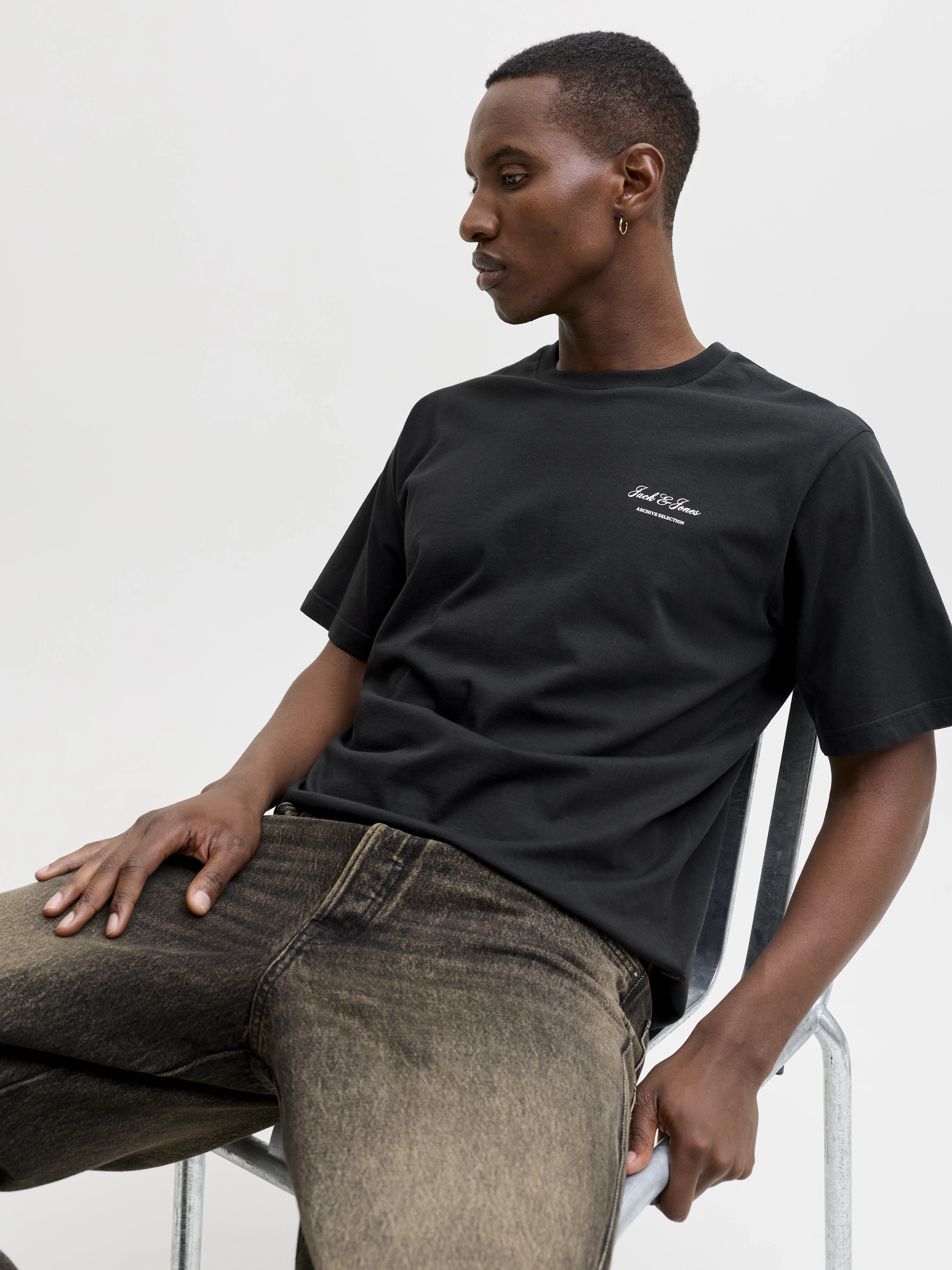 Jack & Jones - ARCHIVE / Black - Férfi póló