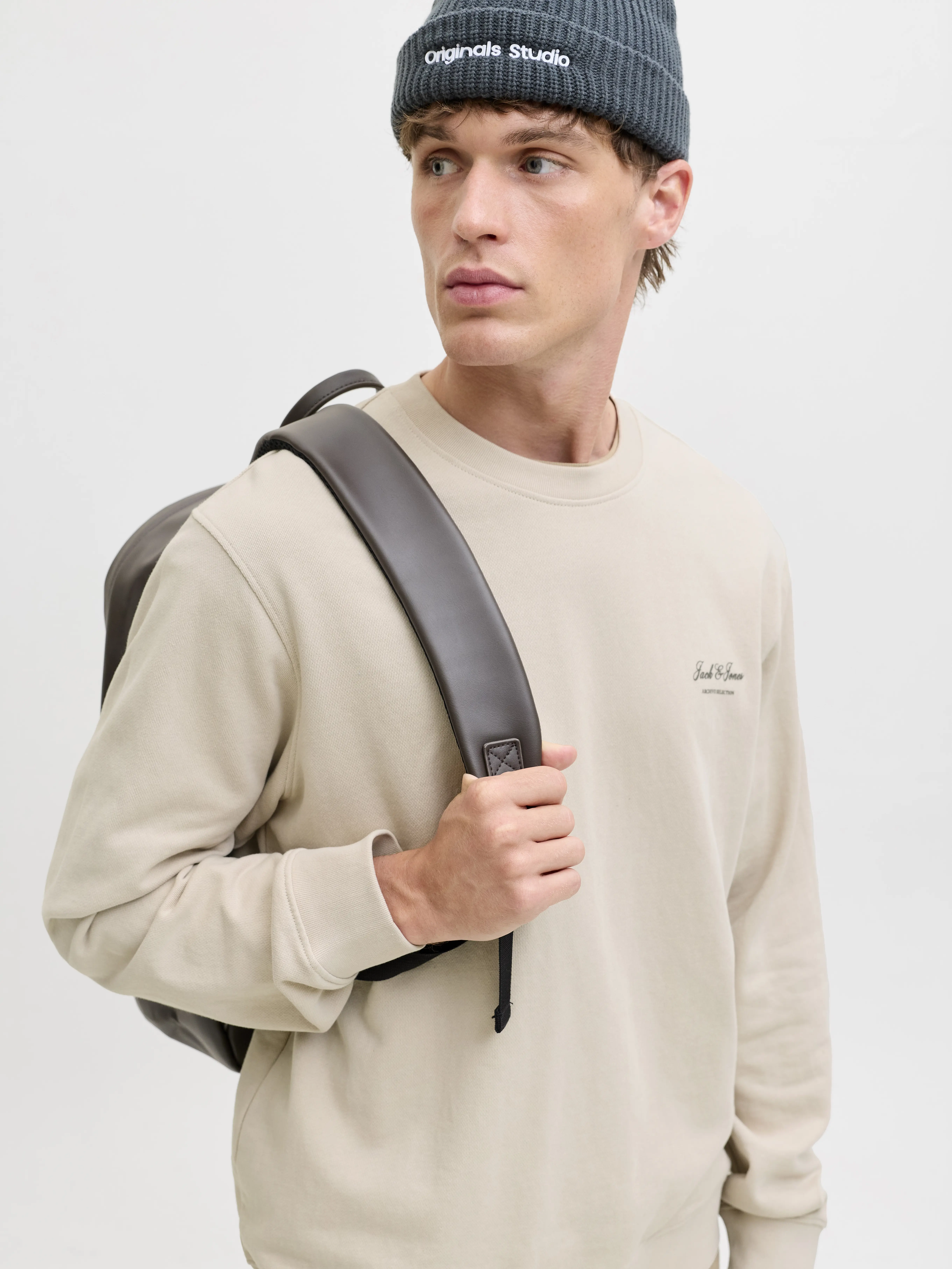 Jack & Jones - ARCHIVE / Grey - Sportos Férfi pulóver