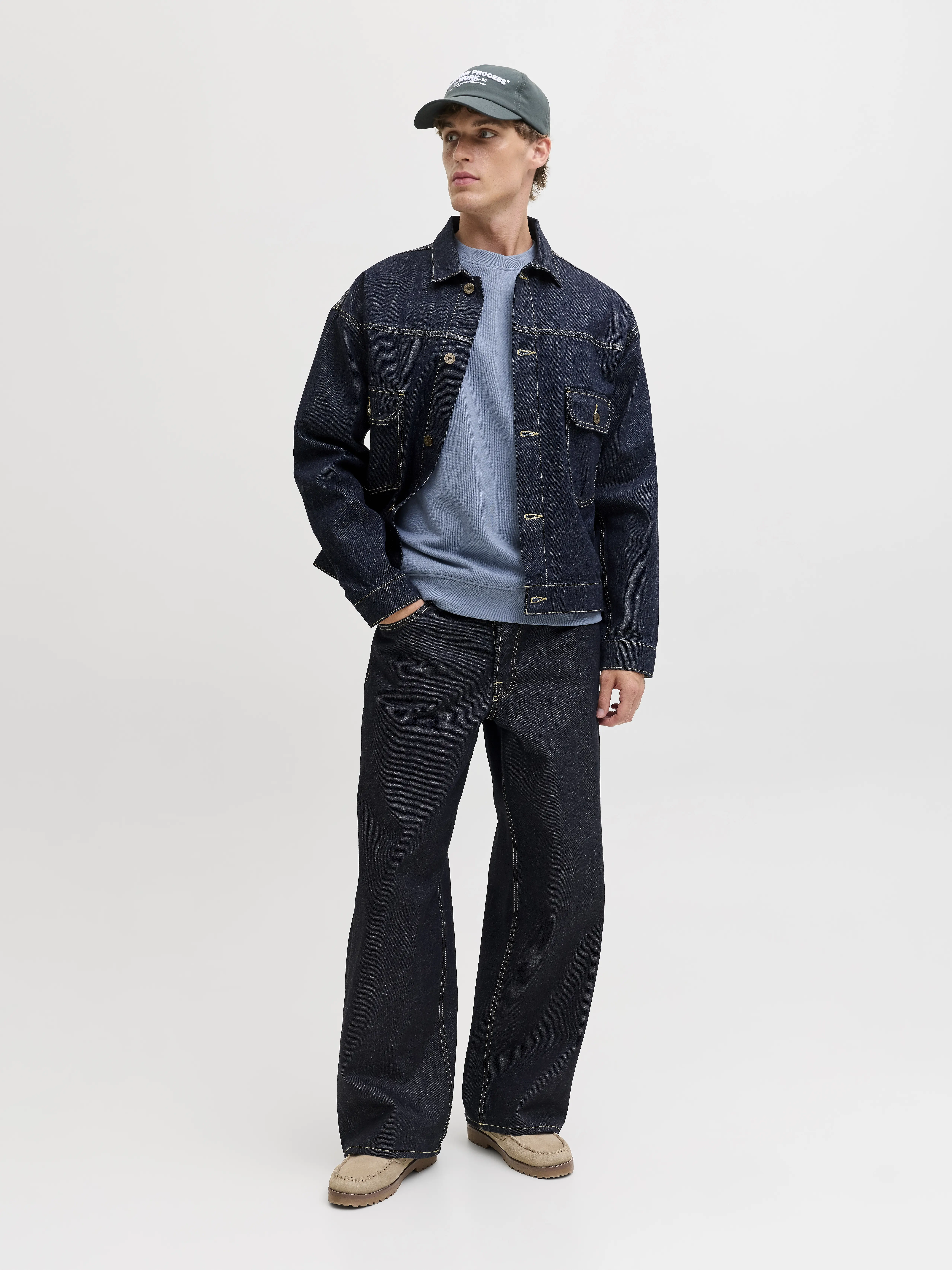 Jack & Jones - ARCHIVE / Grey - Sportos Férfi pulóver