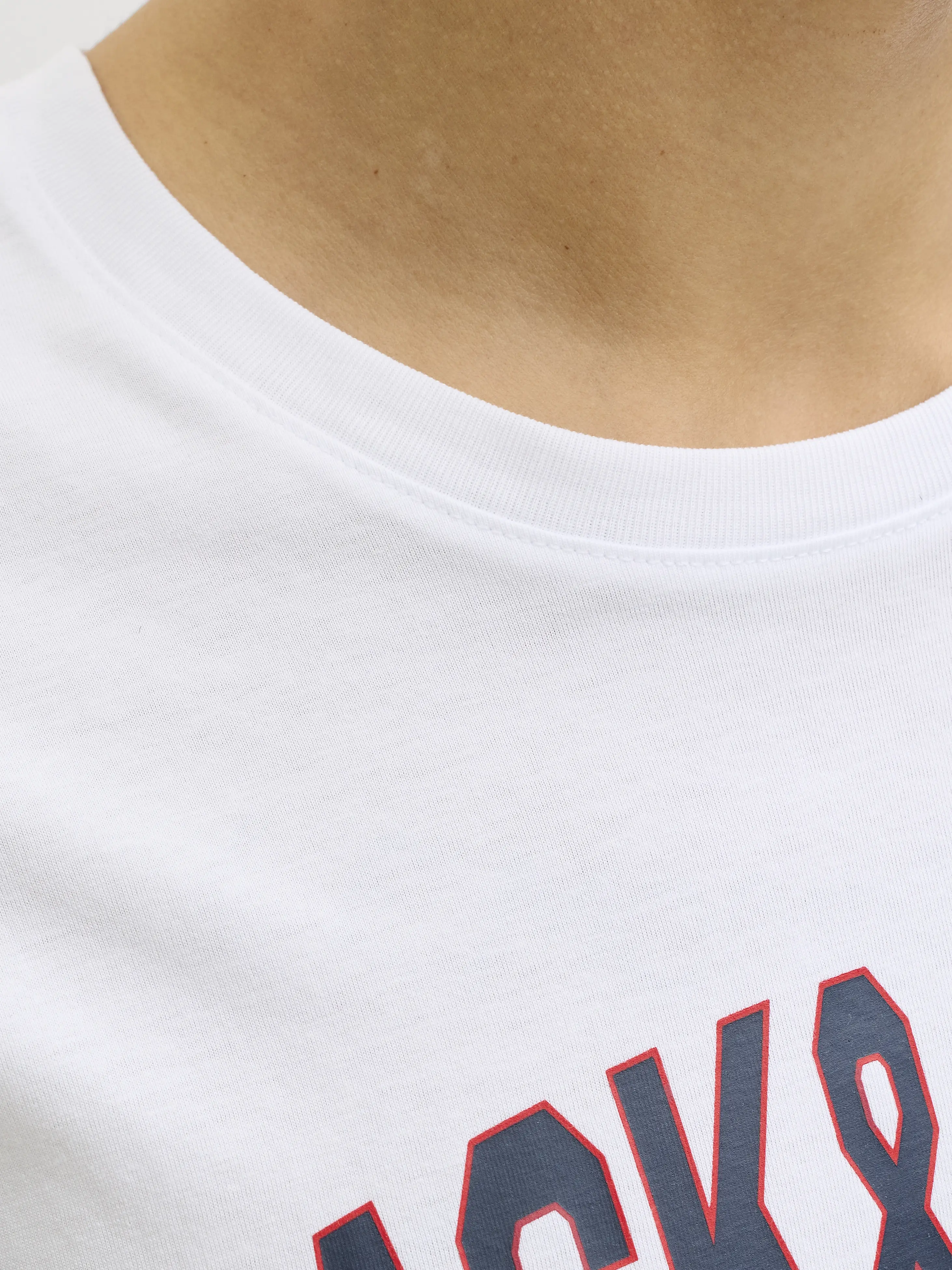 Jack & Jones - LOGO / White - Férfi póló