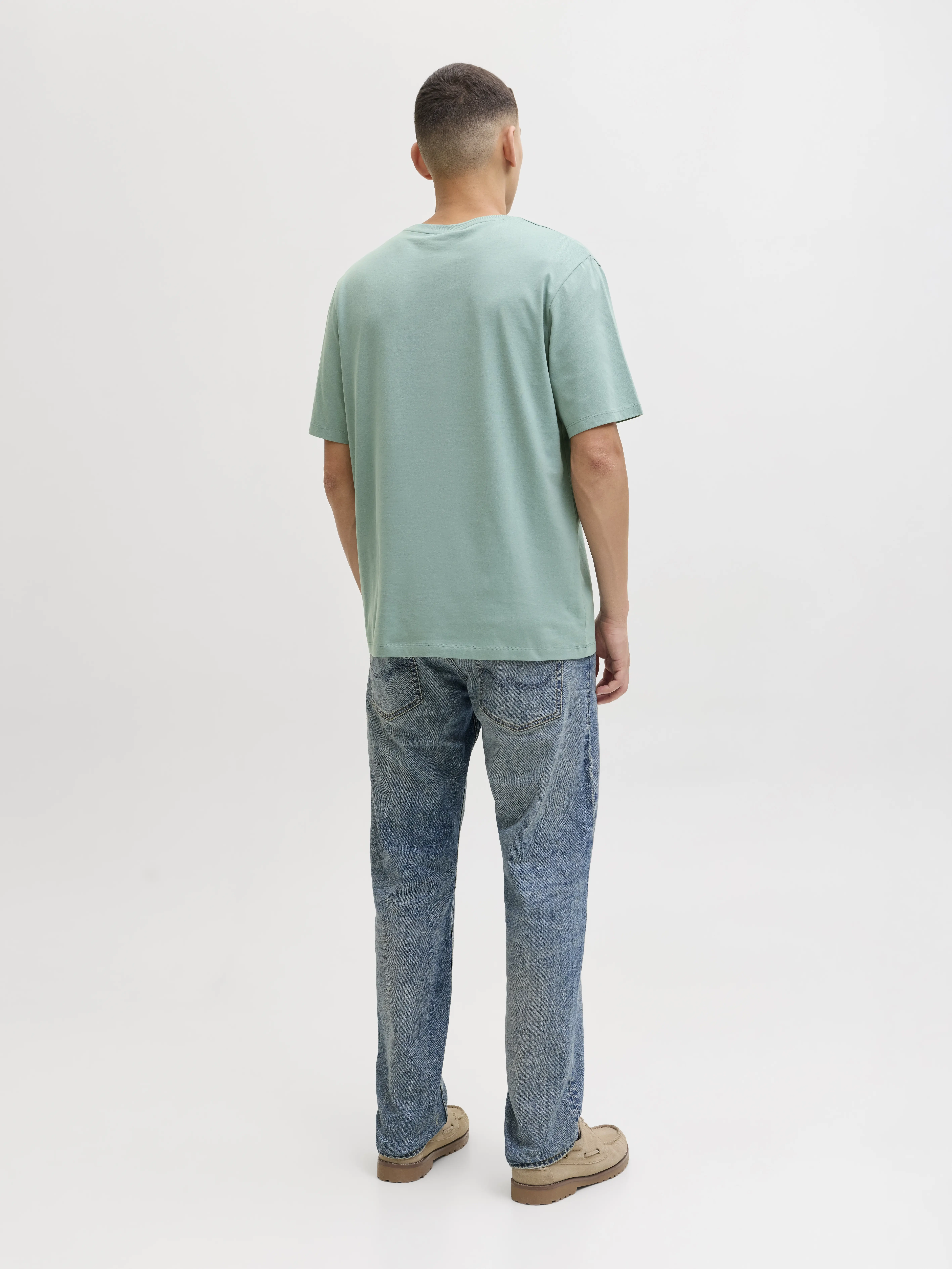 Jack & Jones - LOGO / Turquoise - Férfi póló