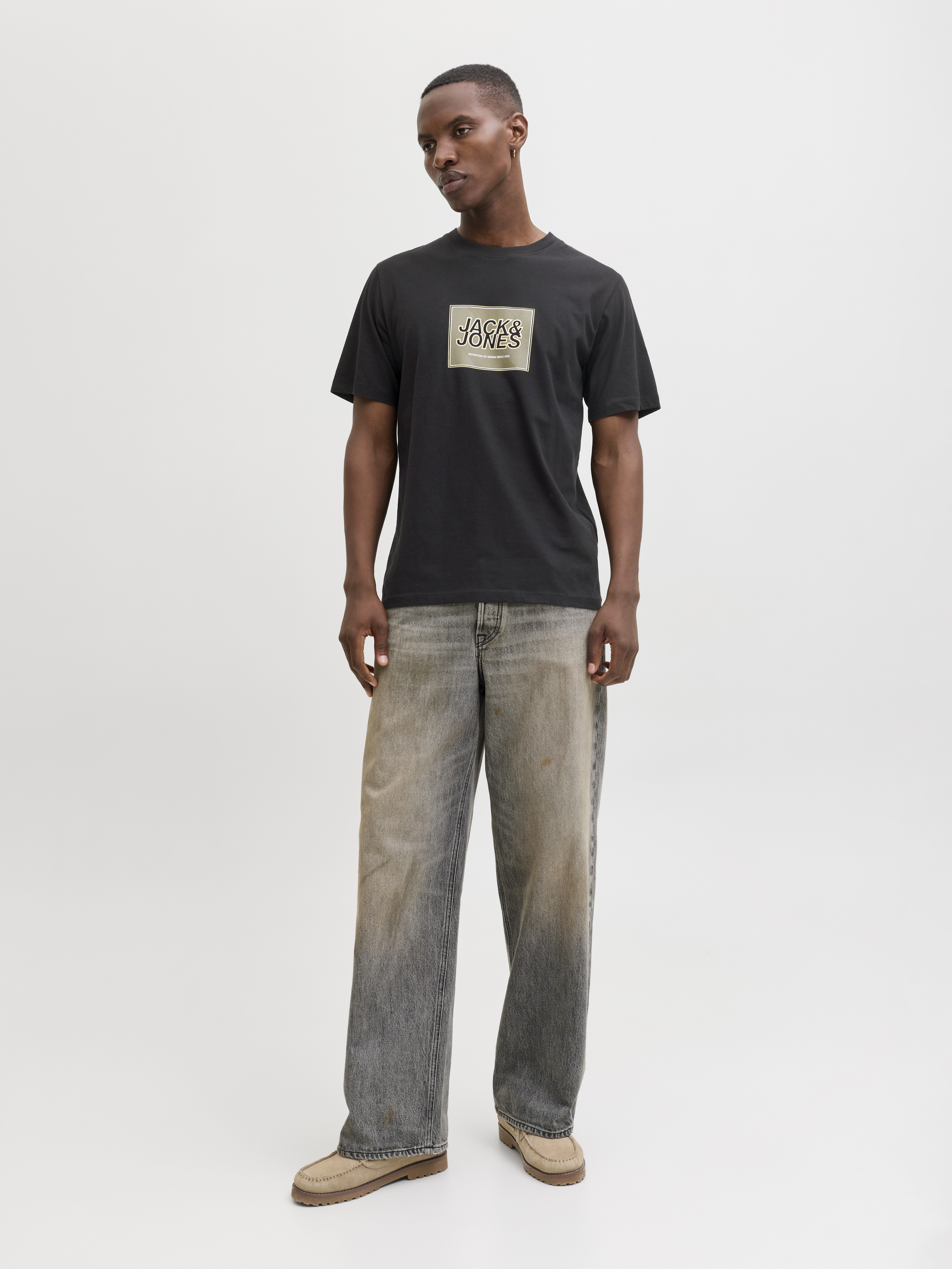 Jack & Jones - RAIN / Black - Férfi póló