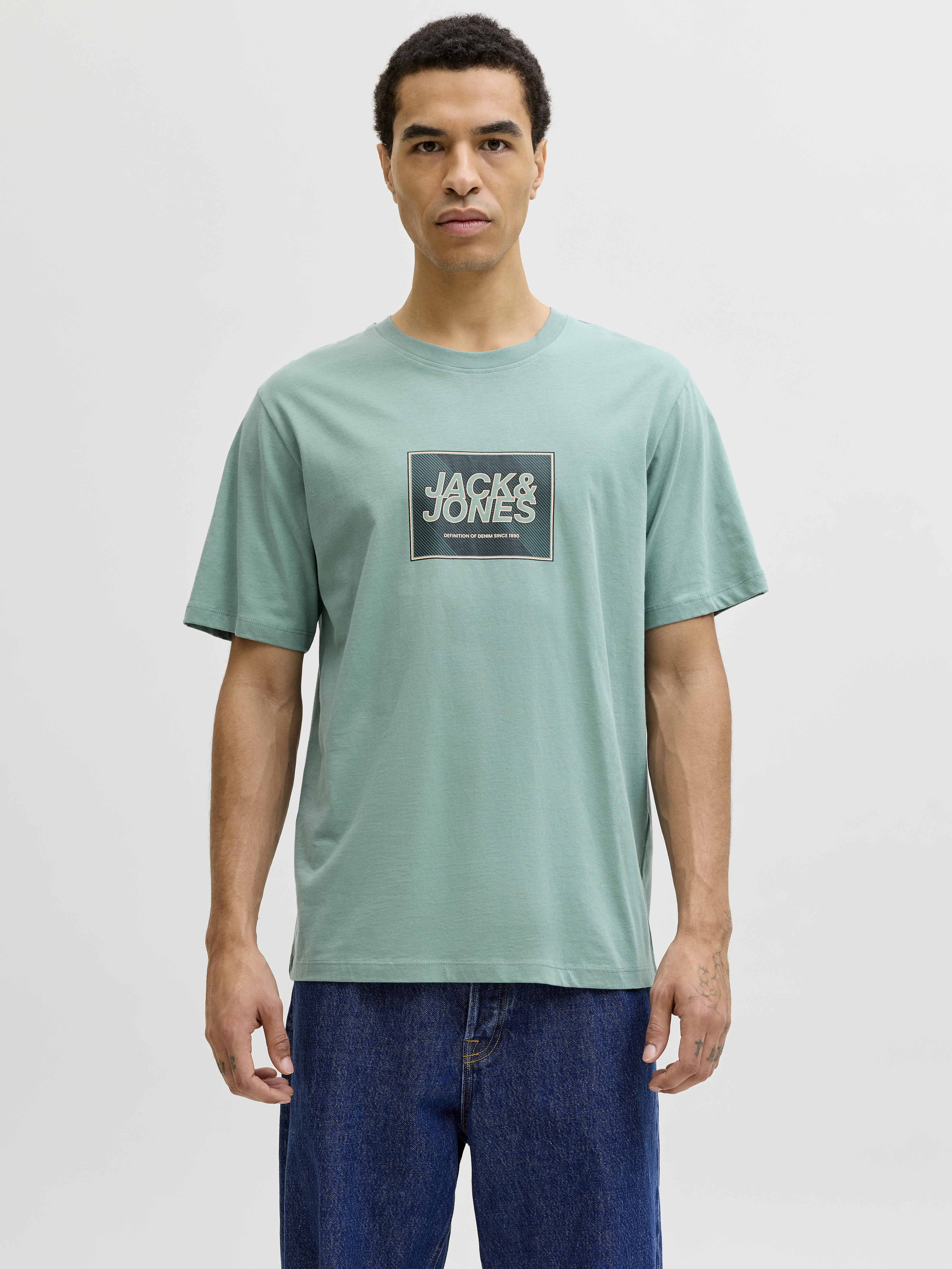 Jack & Jones - RAIN / Turquoise - Férfi póló