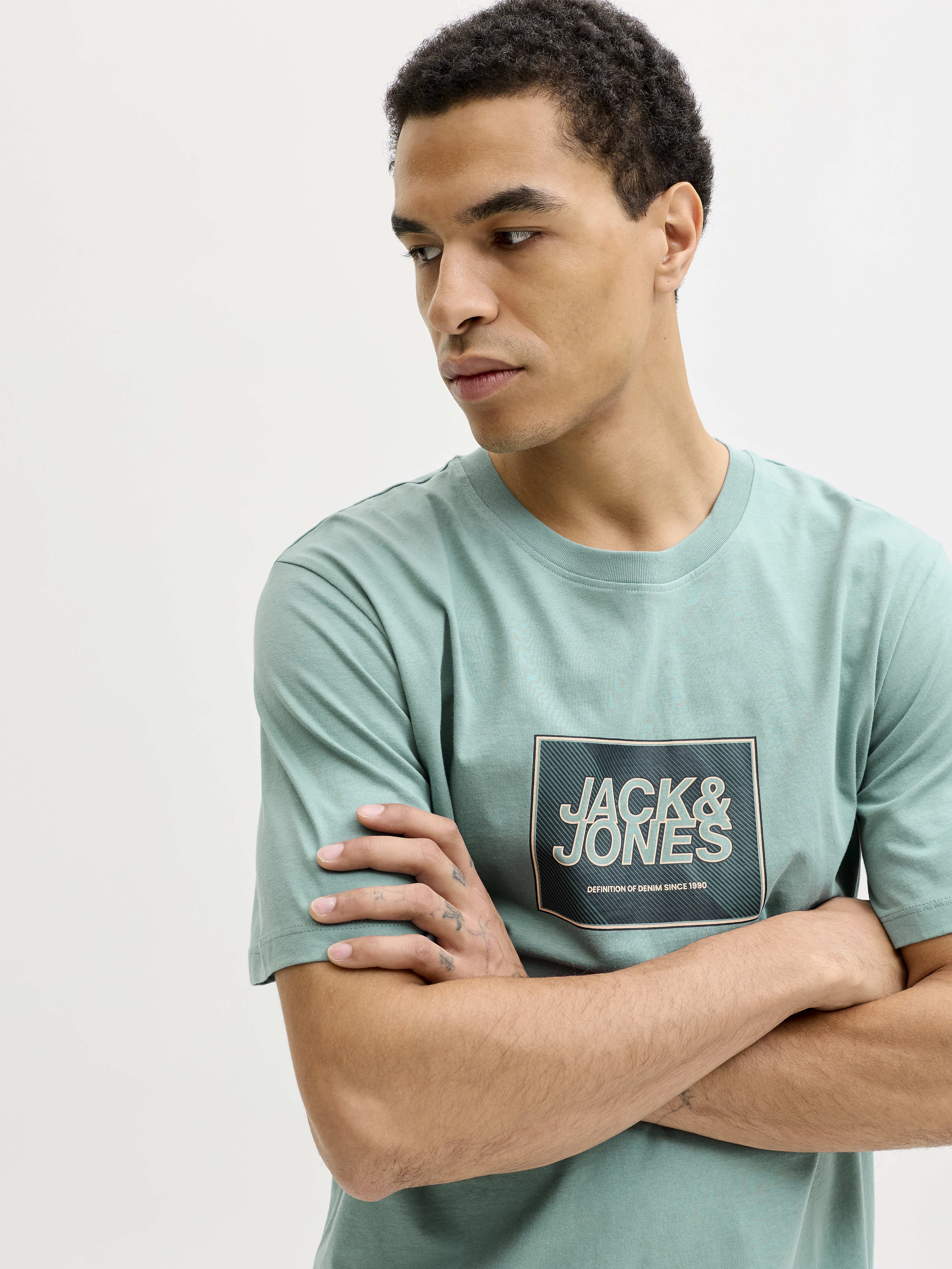Jack & Jones - RAIN / Turquoise - Férfi póló