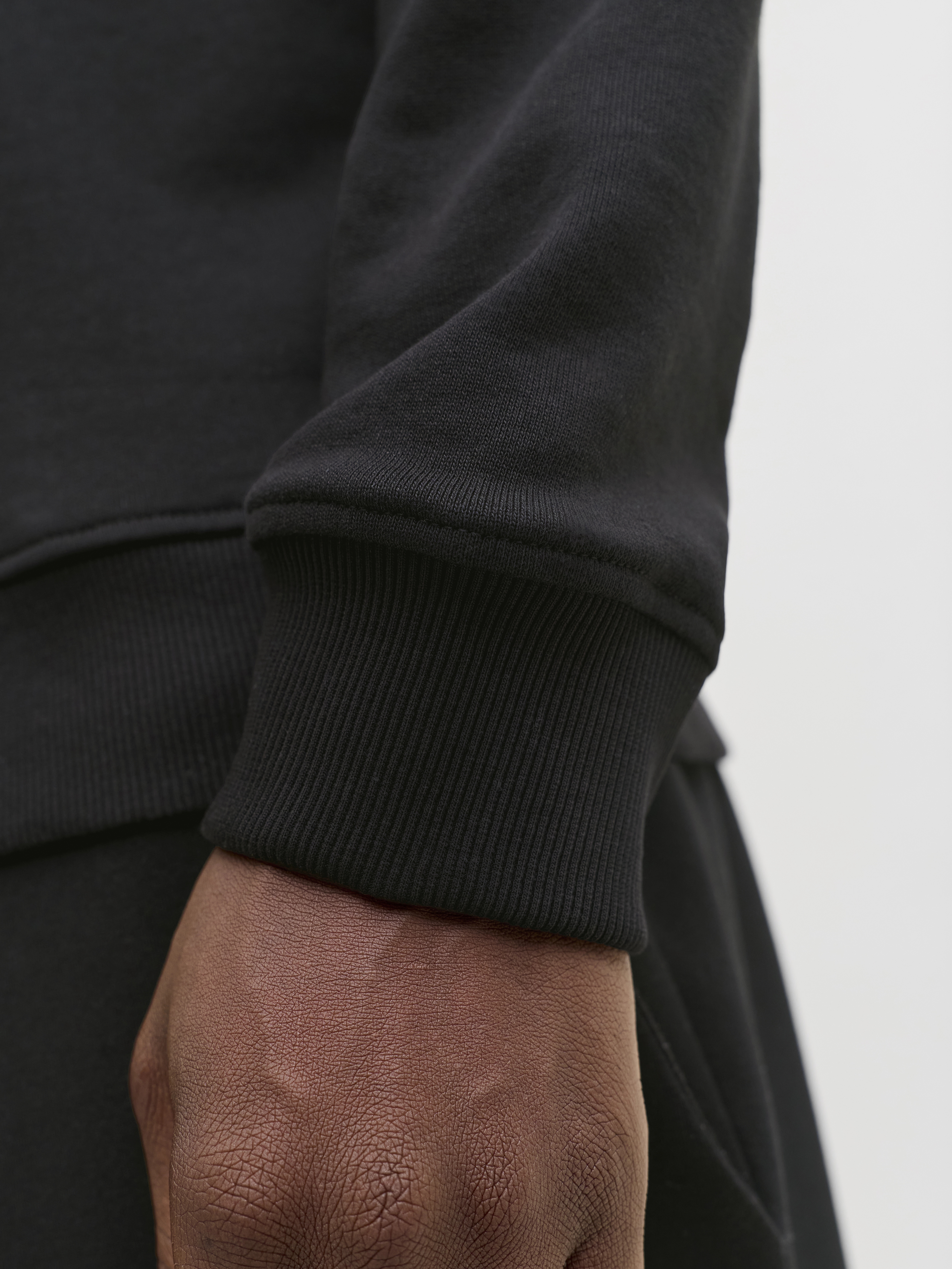 Jack & Jones - RAIN / Black - Sportos Férfi pulóver