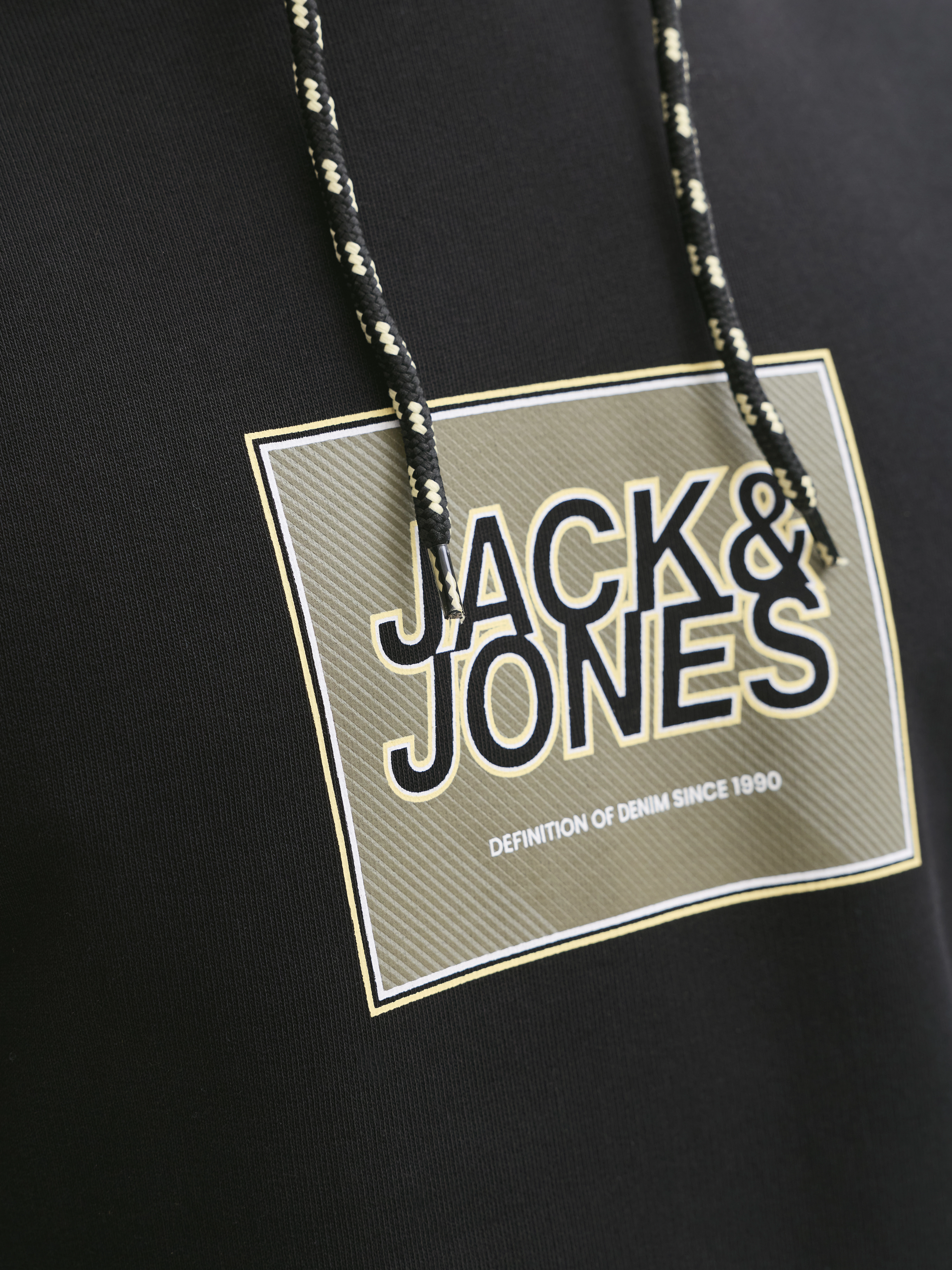 Jack & Jones - RAIN / Black - Sportos Férfi pulóver