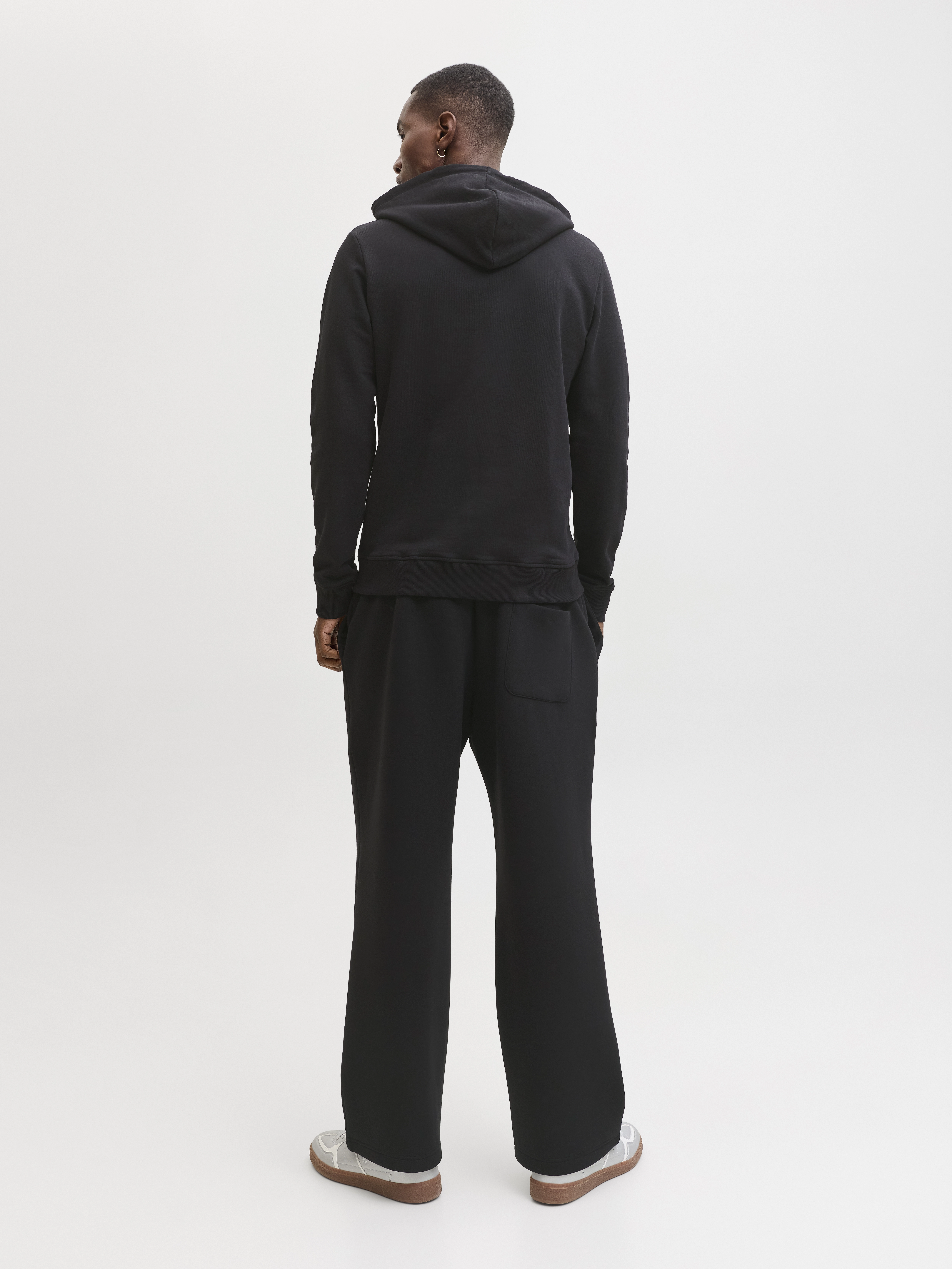 Jack & Jones - RAIN / Black - Sportos Férfi pulóver