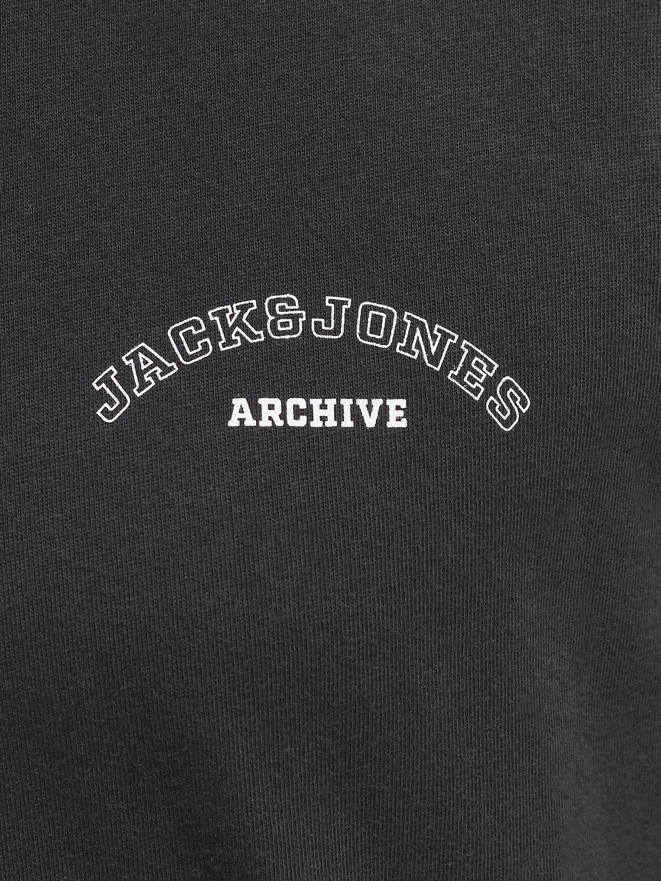 Jack & Jones - COLLEGE / Black - Férfi póló