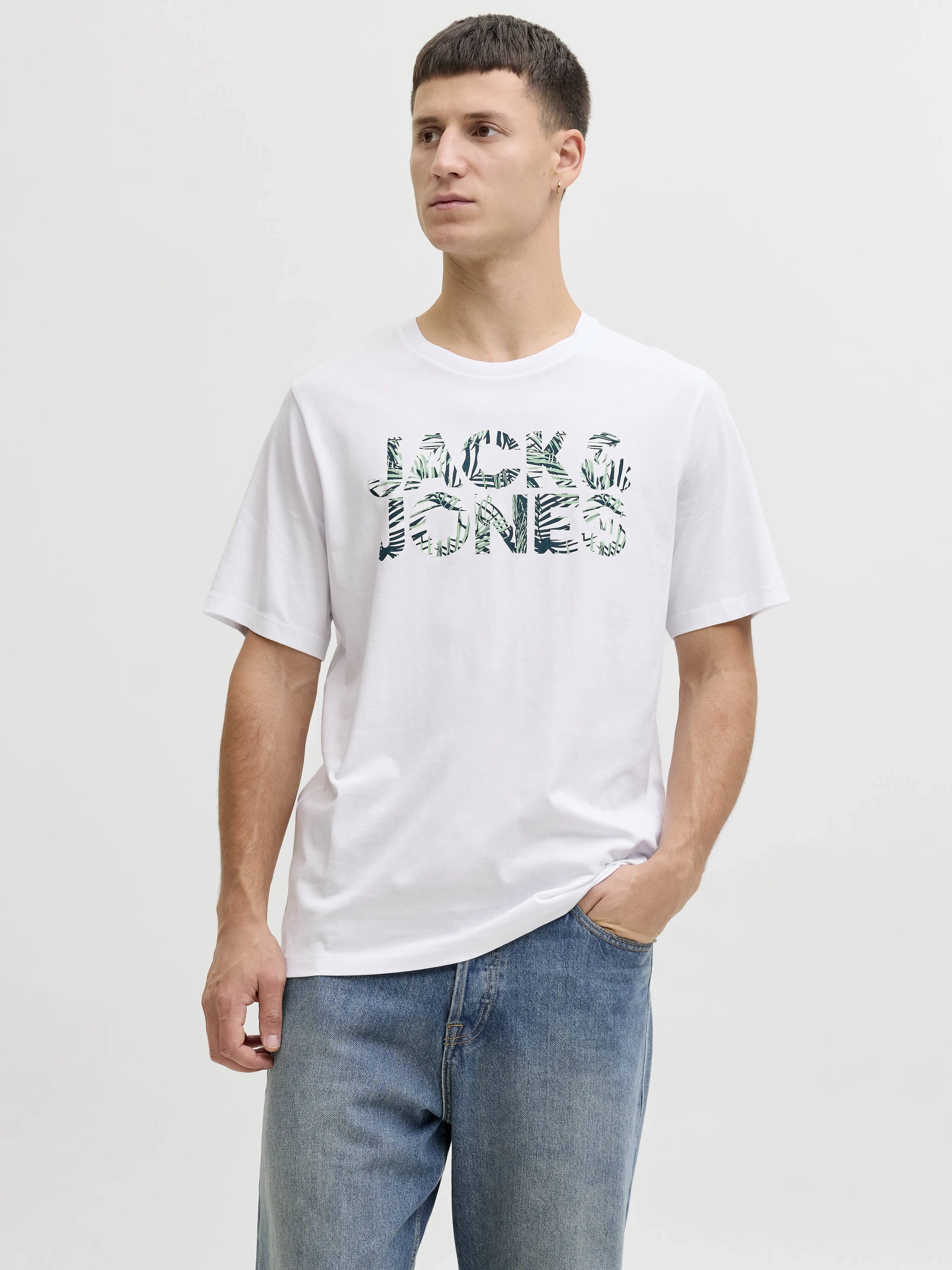 Jack & Jones - JEFF / White - Férfi póló
