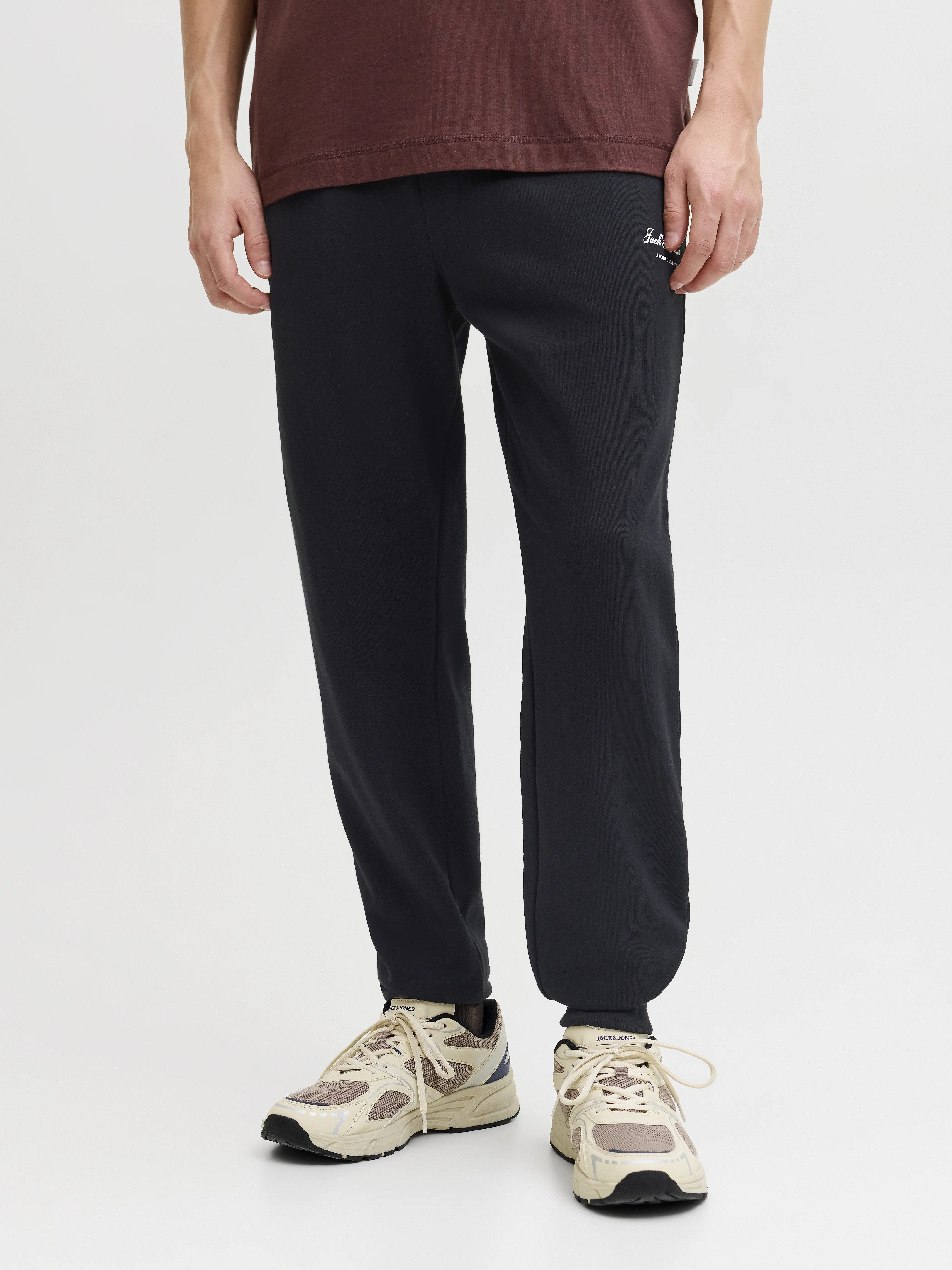 Jack & Jones - GORDON / Black - Férfi melegítő nadrág