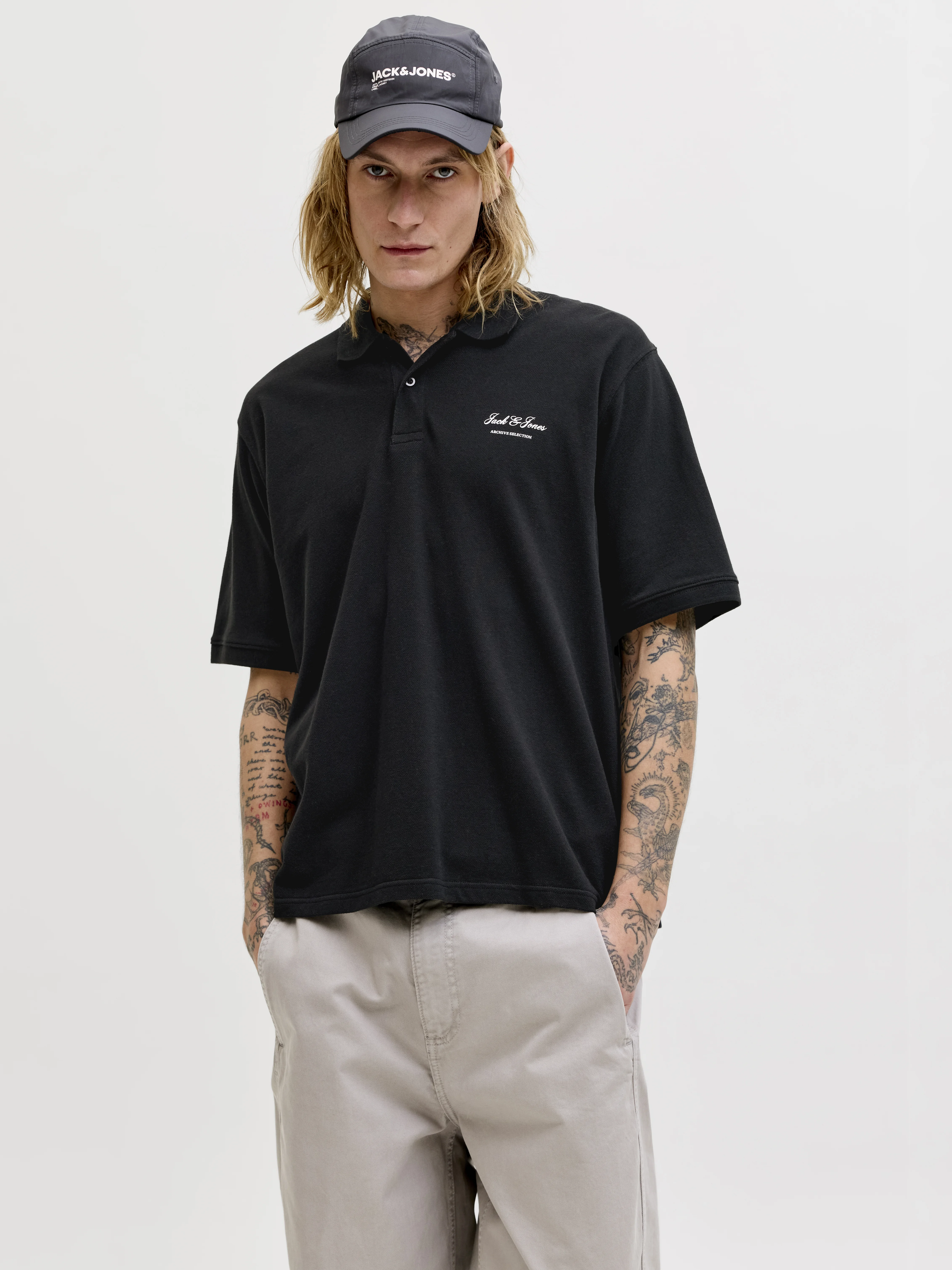 Jack & Jones - Galléros Férfi póló