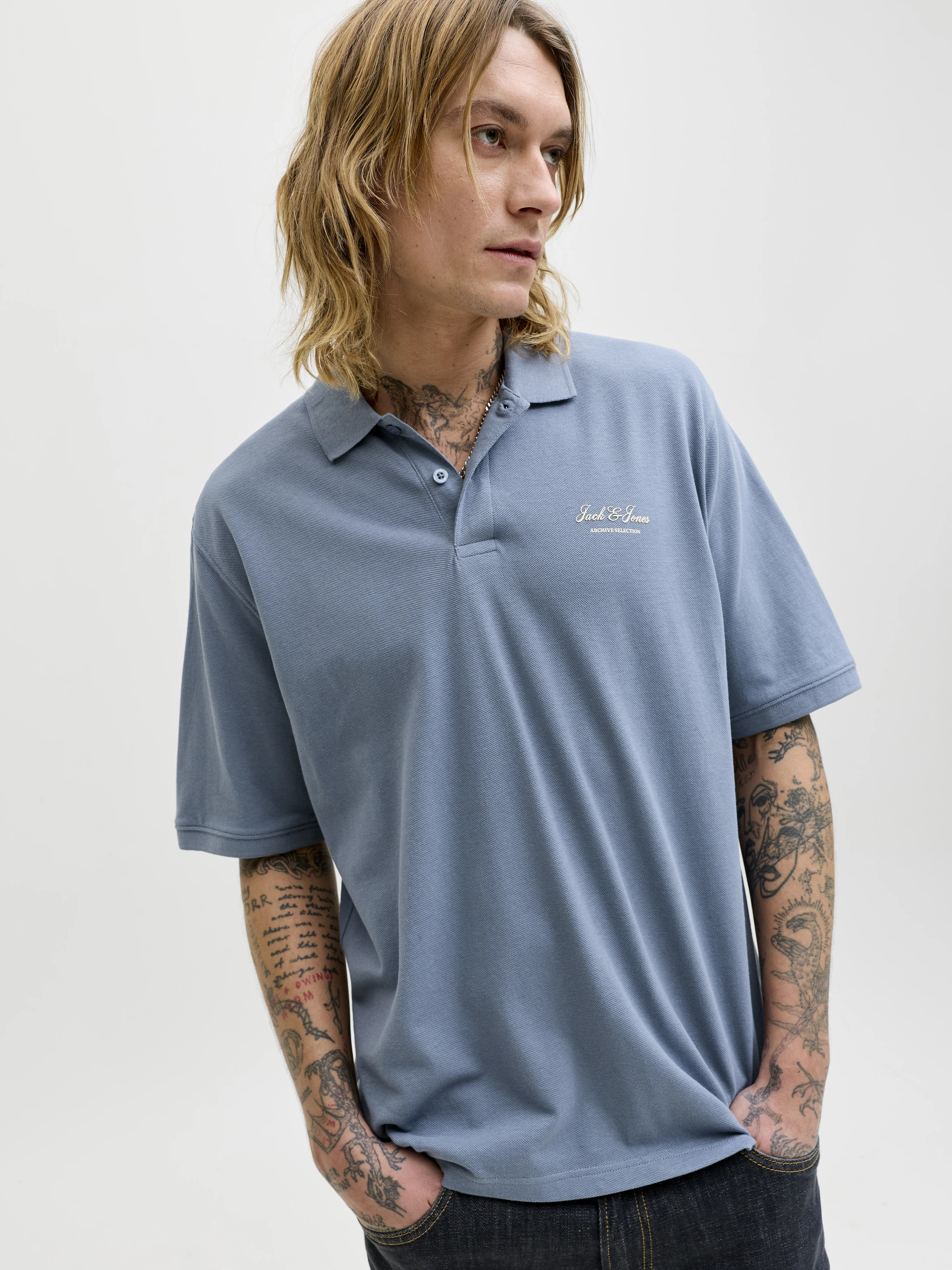 Jack & Jones - Galléros Férfi póló