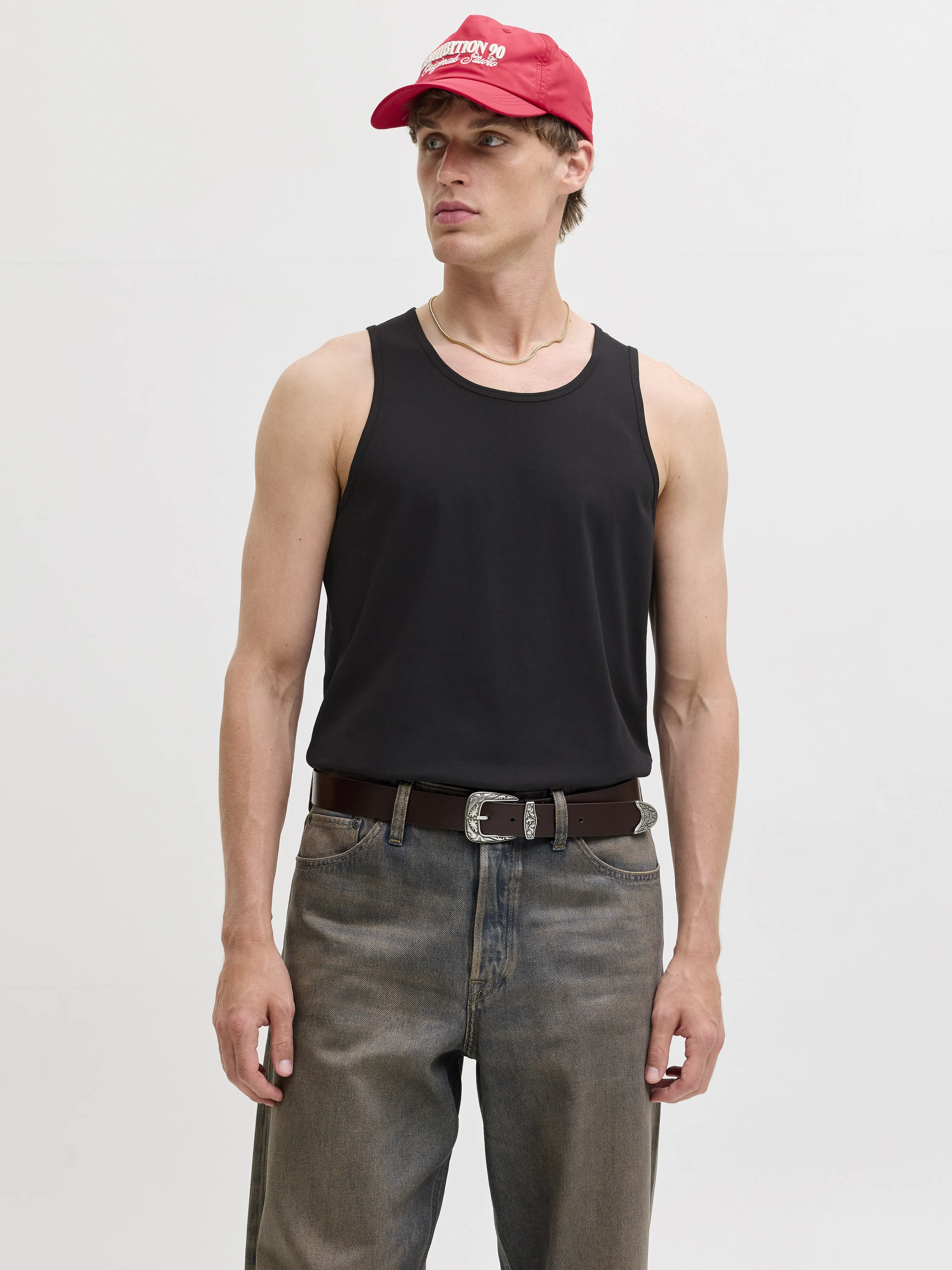 Jack & Jones - ORGANIC / Black - Férfi trikó