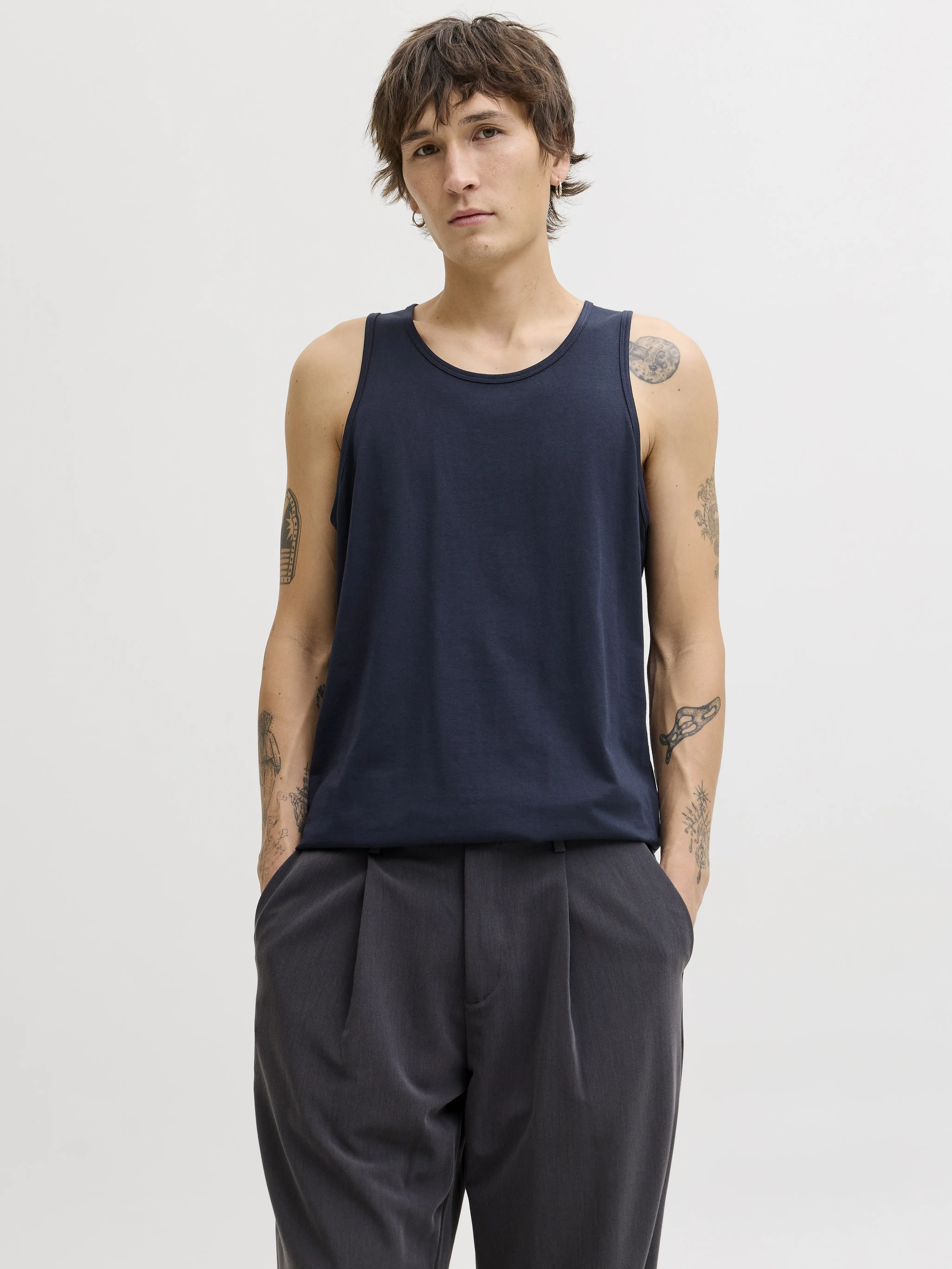 Jack & Jones - ORGANIC / Blue - Férfi trikó