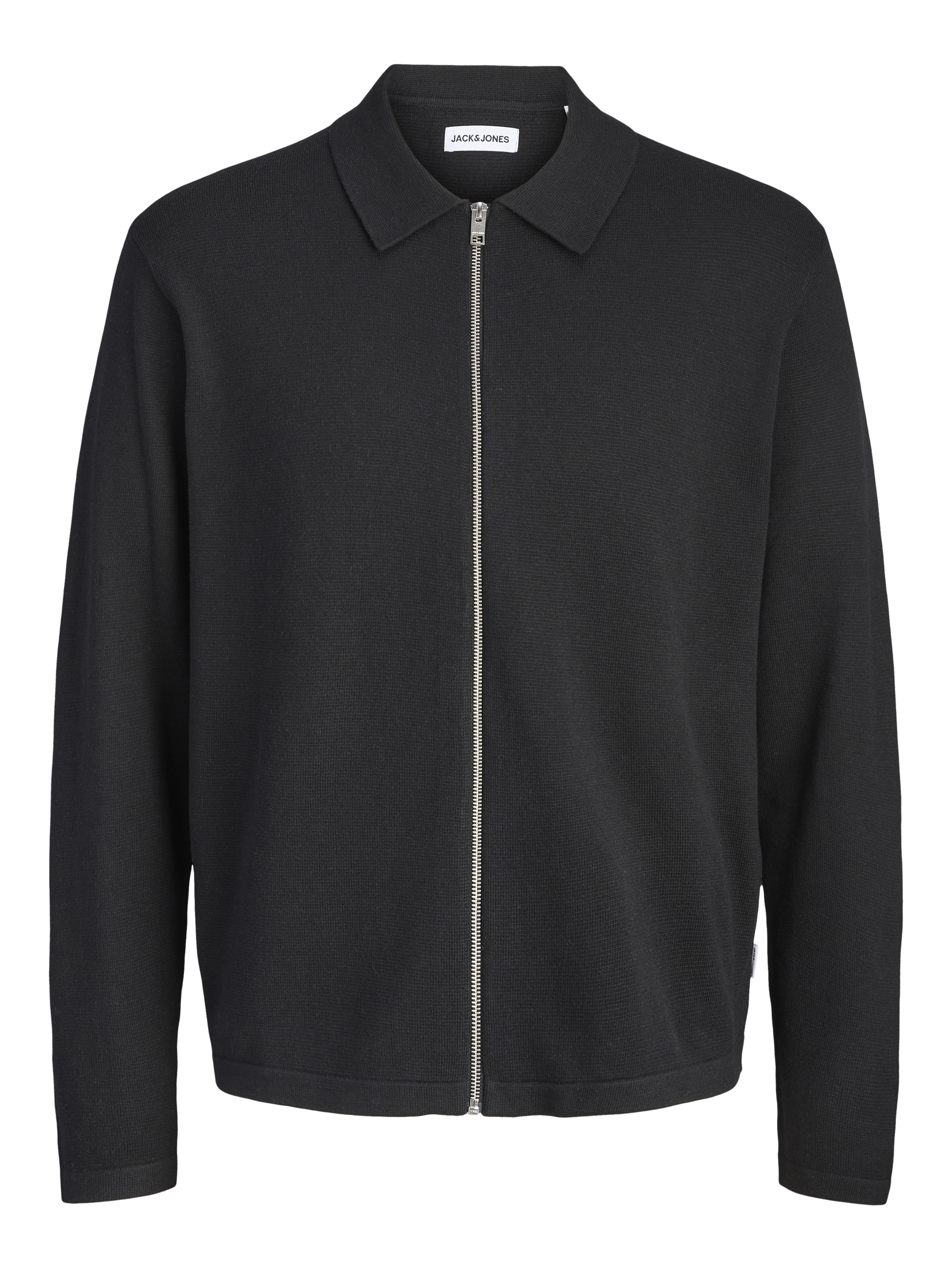 Jack & Jones - JLE / Black - Elegáns Férfi pulóver