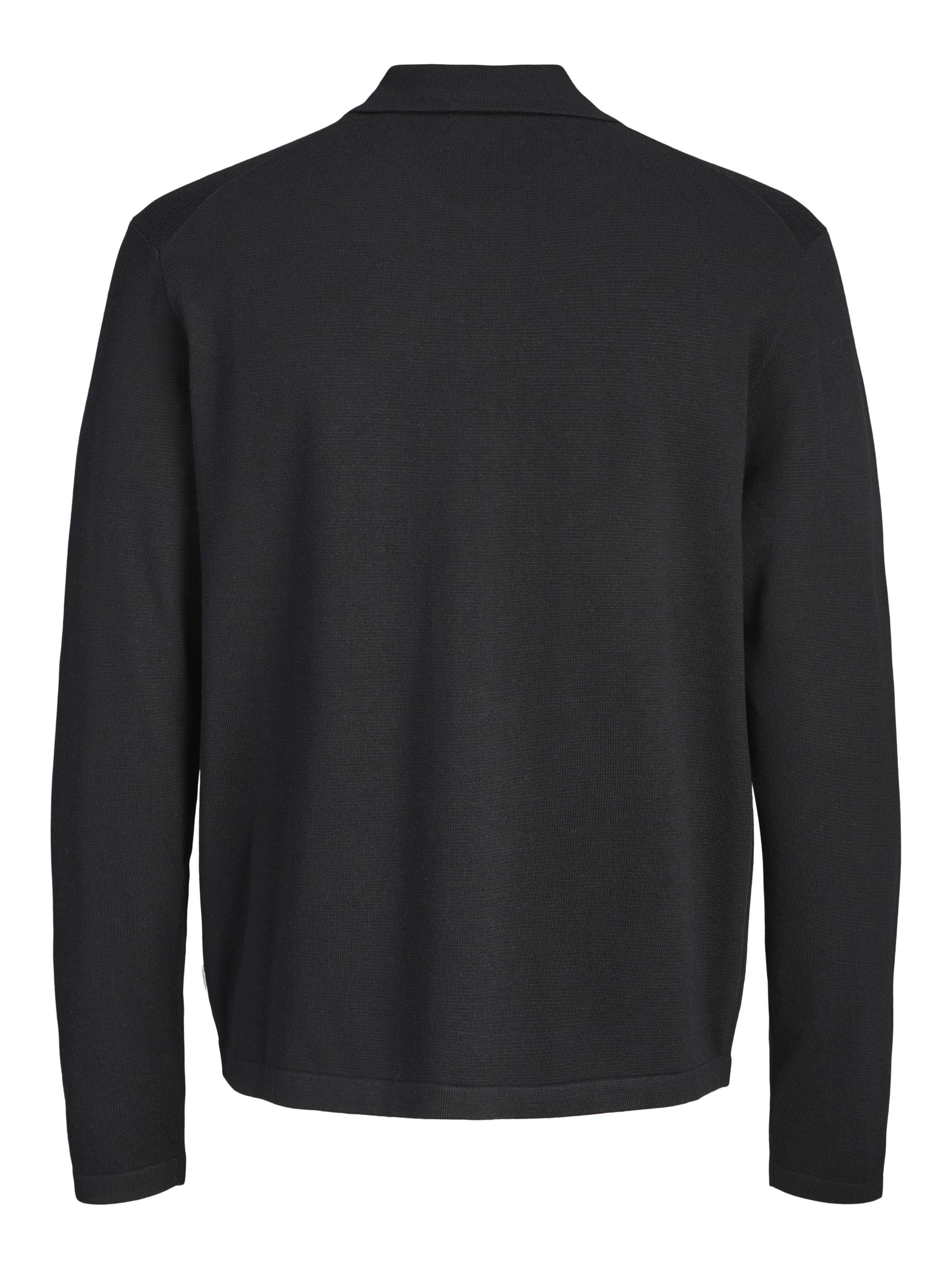 Jack & Jones - JLE / Black - Elegáns Férfi pulóver